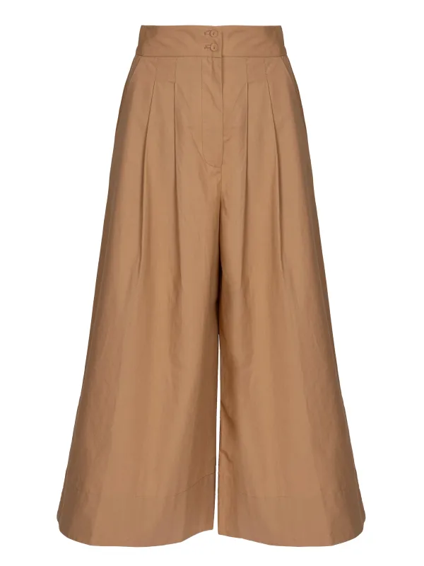 Bateau - Cappuccino Cotton Poplin Trousers sold by Mondo Corsini