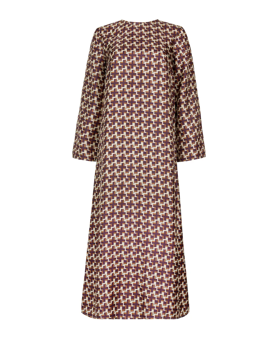 Scala - Cross Print Silk Twill Dress sold by Mondo Corsini product image thumbnail 5