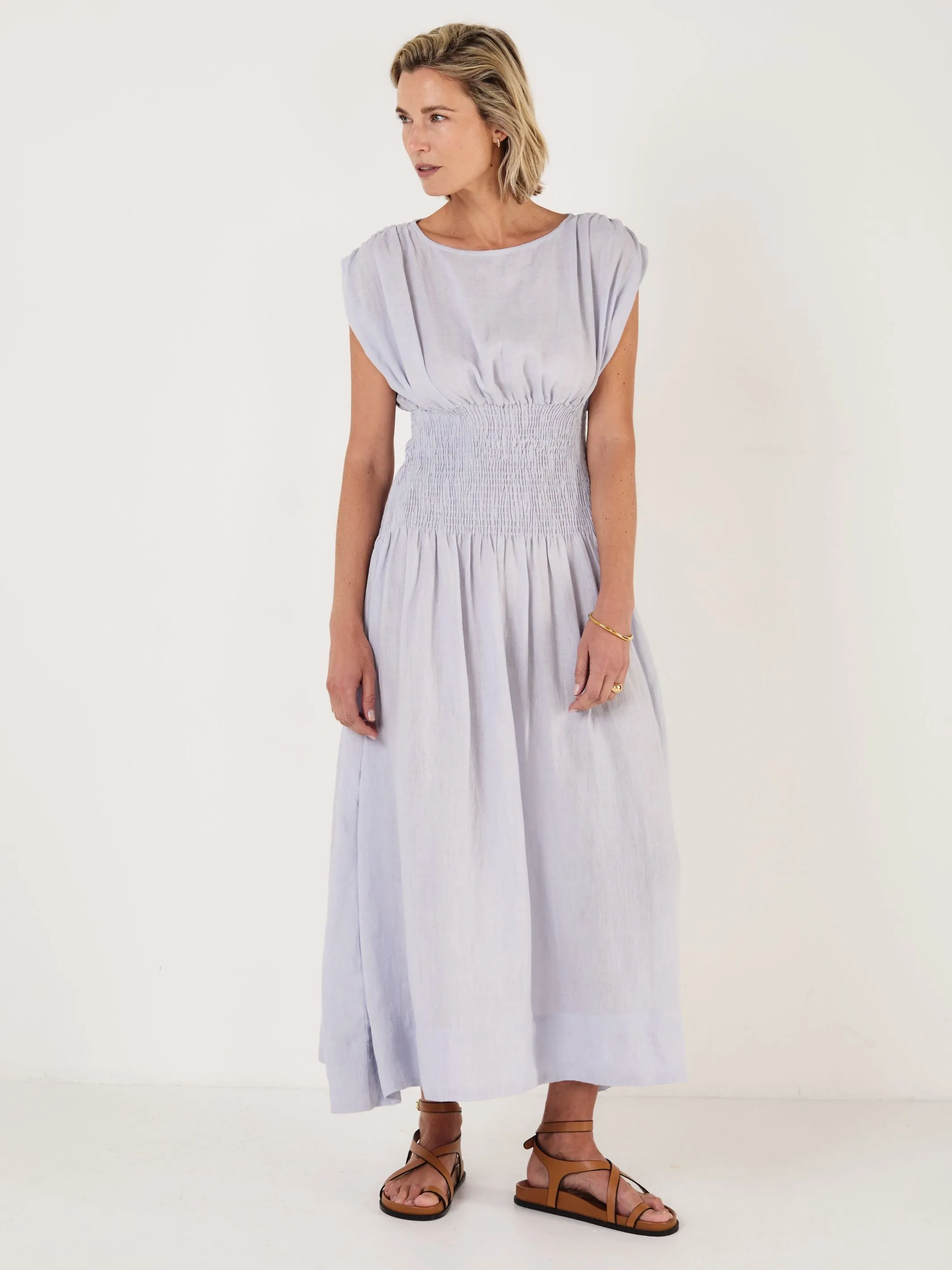 PENELOPE - MIST Linen Dress sold by Mondo Corsini product image thumbnail 2