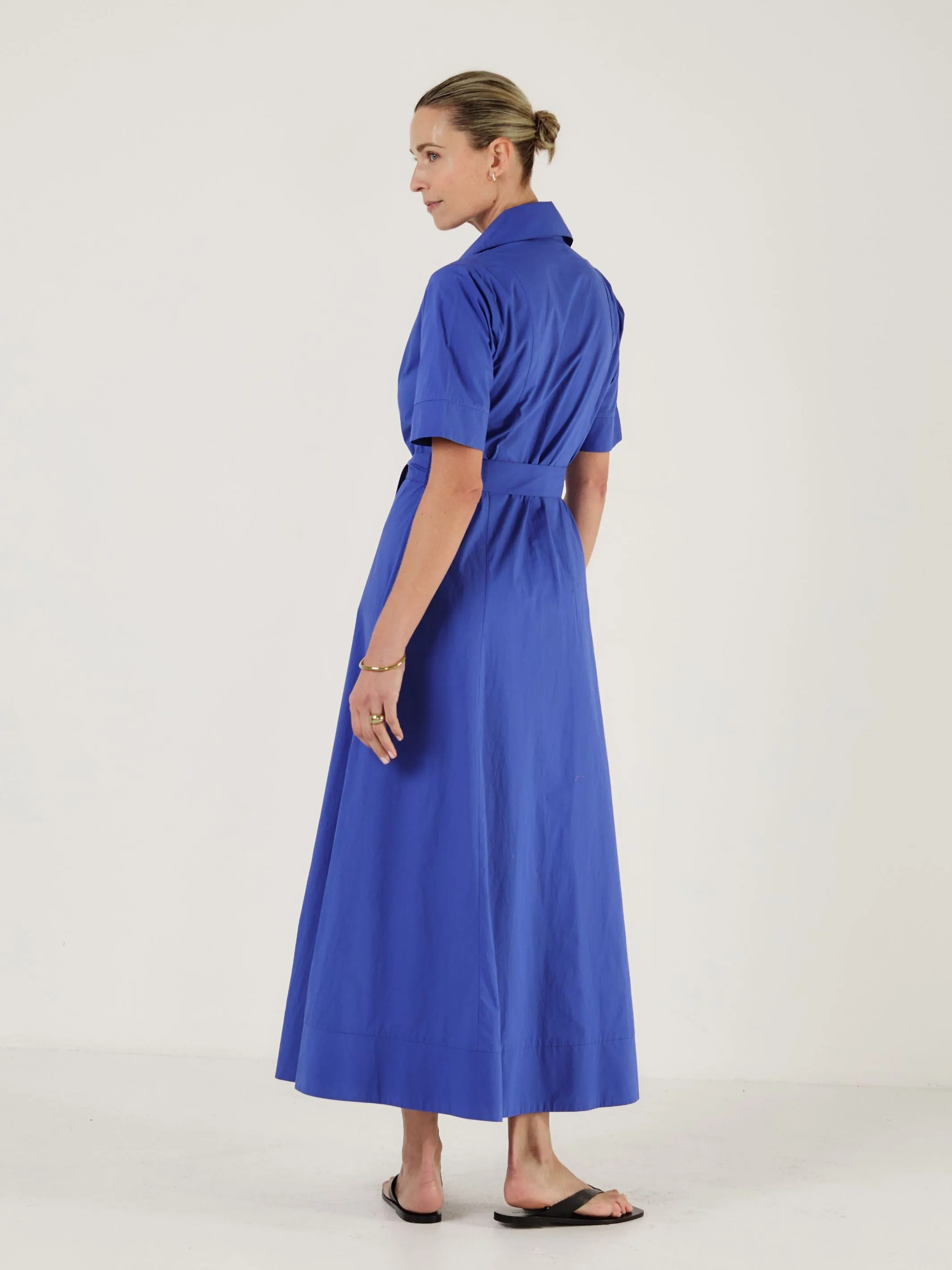 Bodhi - COBALT Cotton Poplin Dress sold by Mondo Corsini product image thumbnail 2
