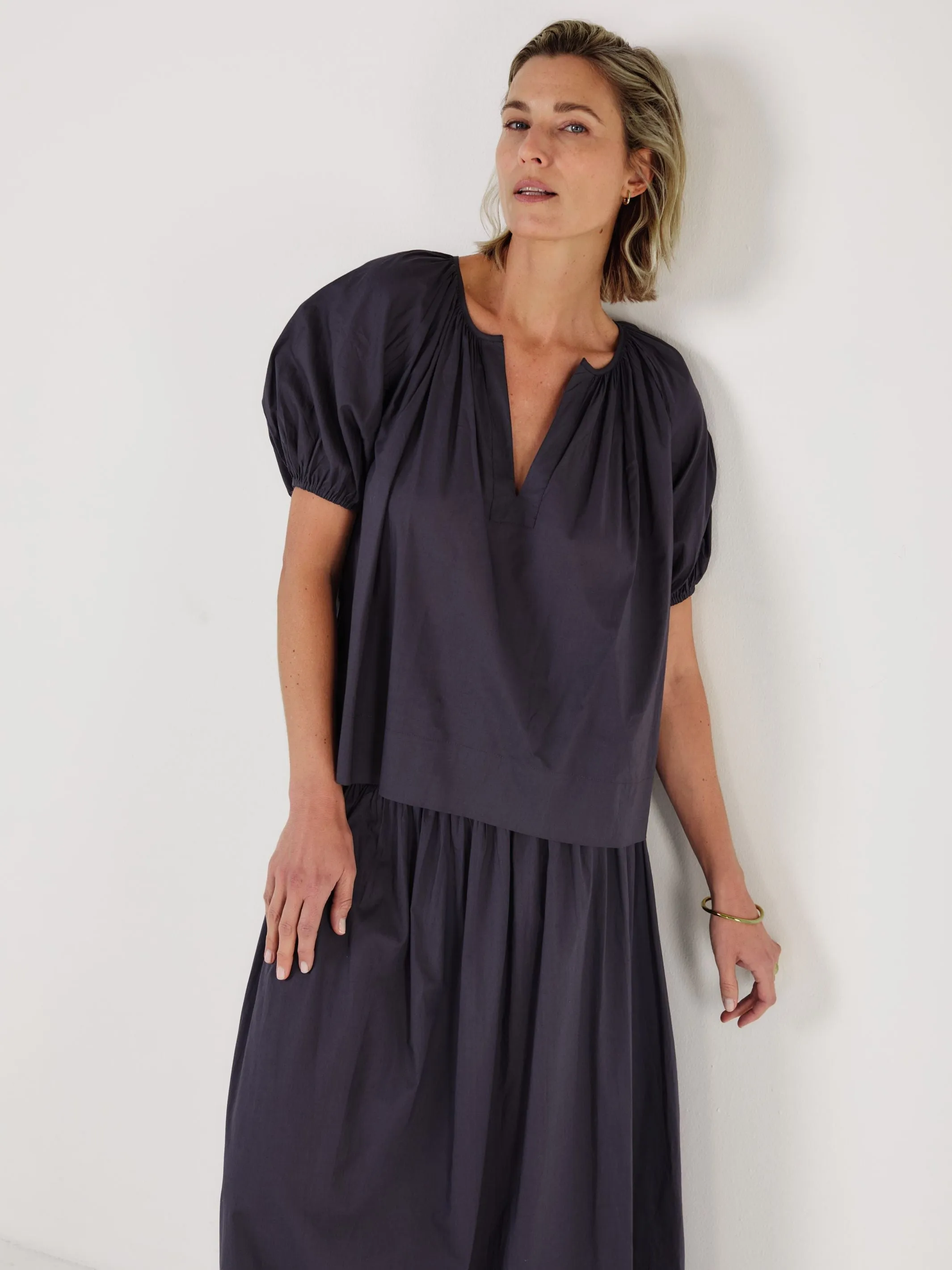 Esmeralda - MIDNIGHT Cotton Blouse sold by Mondo Corsini product image thumbnail 4