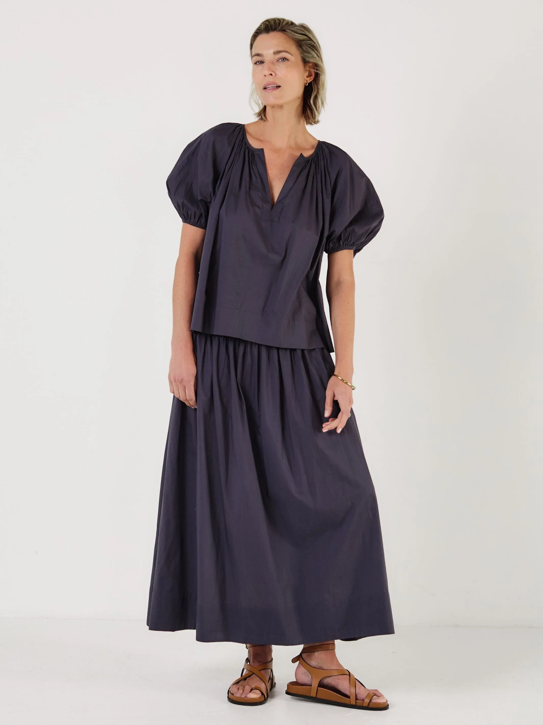 Esmeralda - MIDNIGHT Cotton Blouse sold by Mondo Corsini product image thumbnail 2