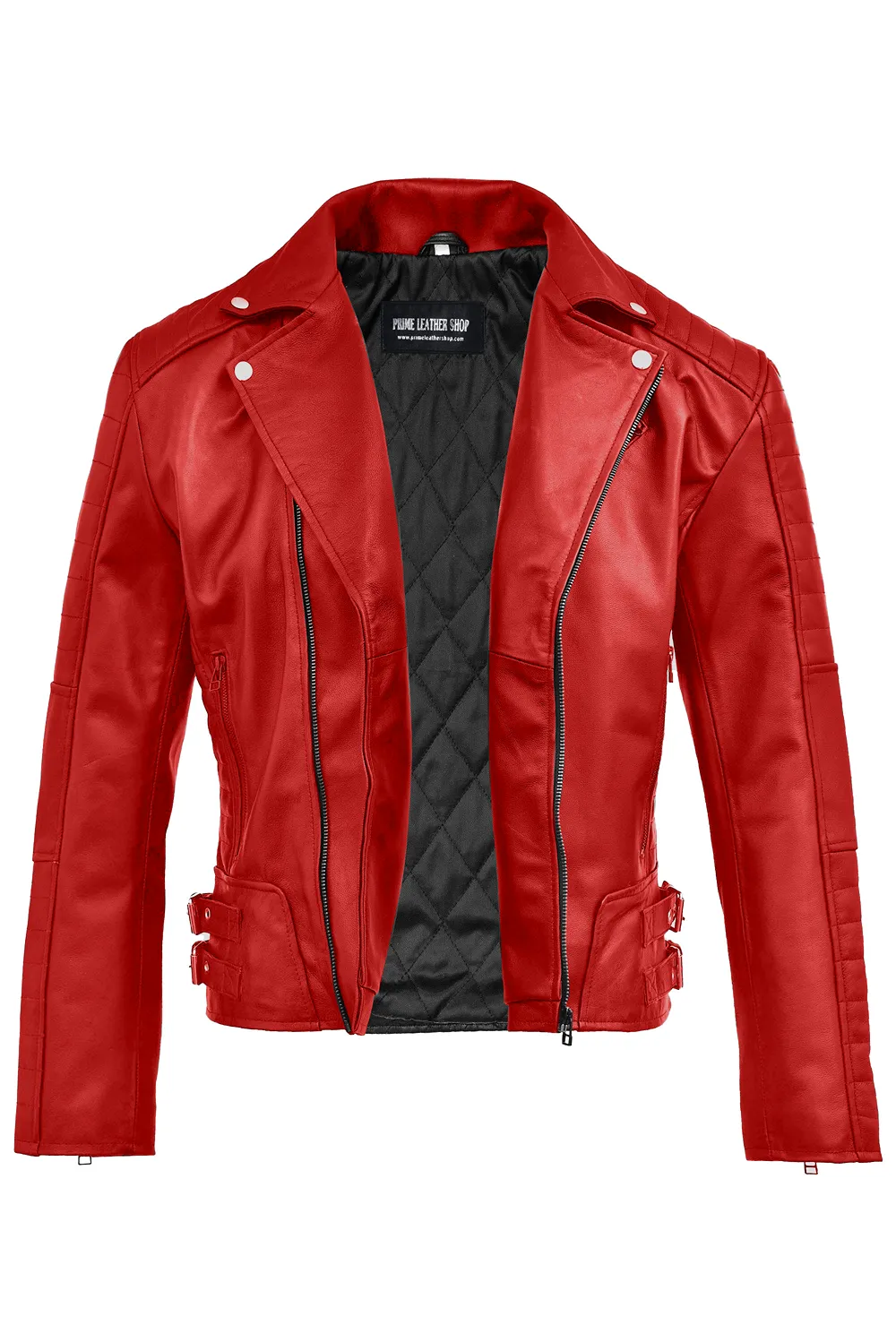 Pharell Williams Leather Biker Jacket sold by Prime Leather Shop product image thumbnail 2