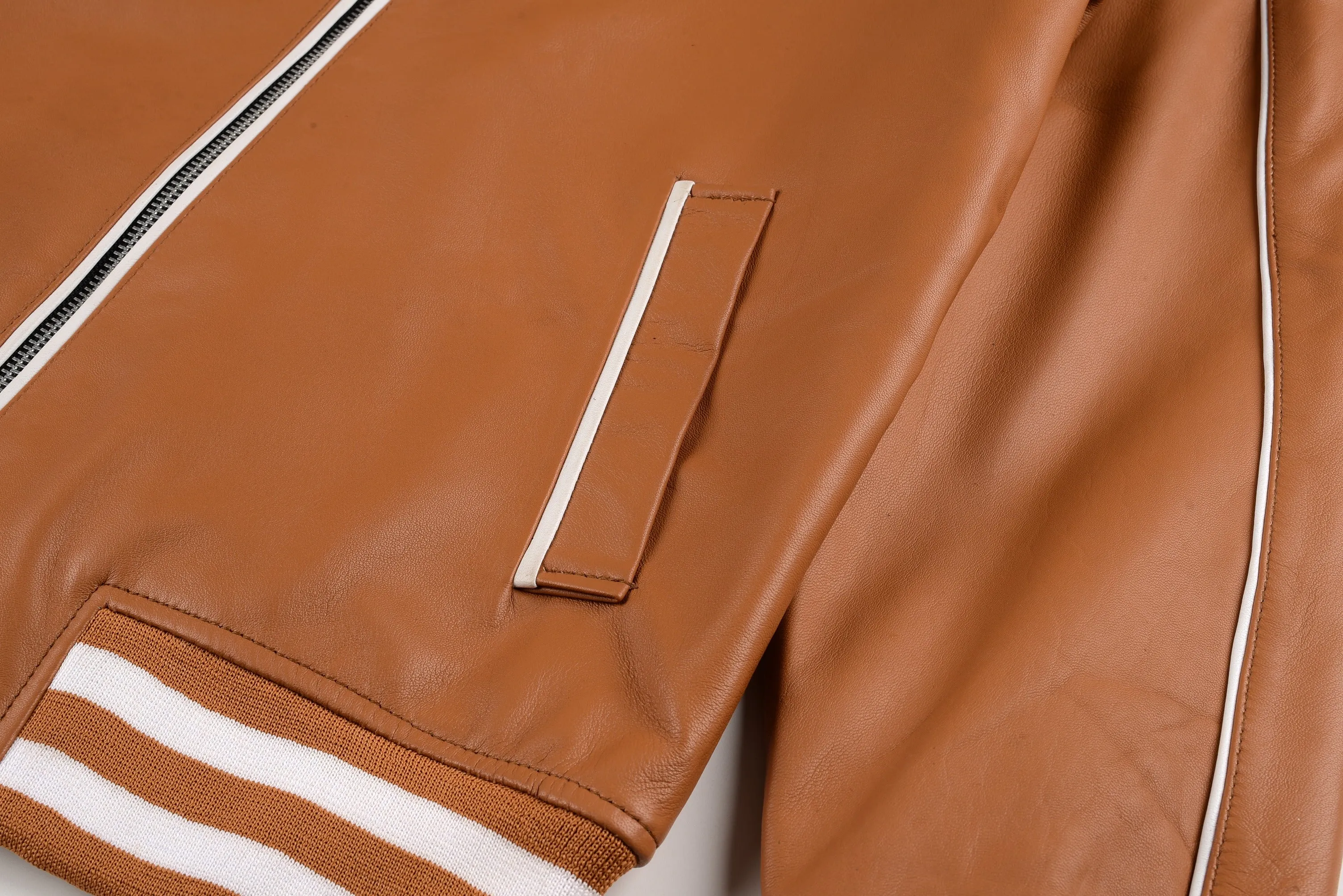 Loyola Varsity Bomber Leather Jacket sold by Prime Leather Shop product image thumbnail 5