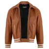Loyola Varsity Bomber Leather Jacket sold by Prime Leather Shop
