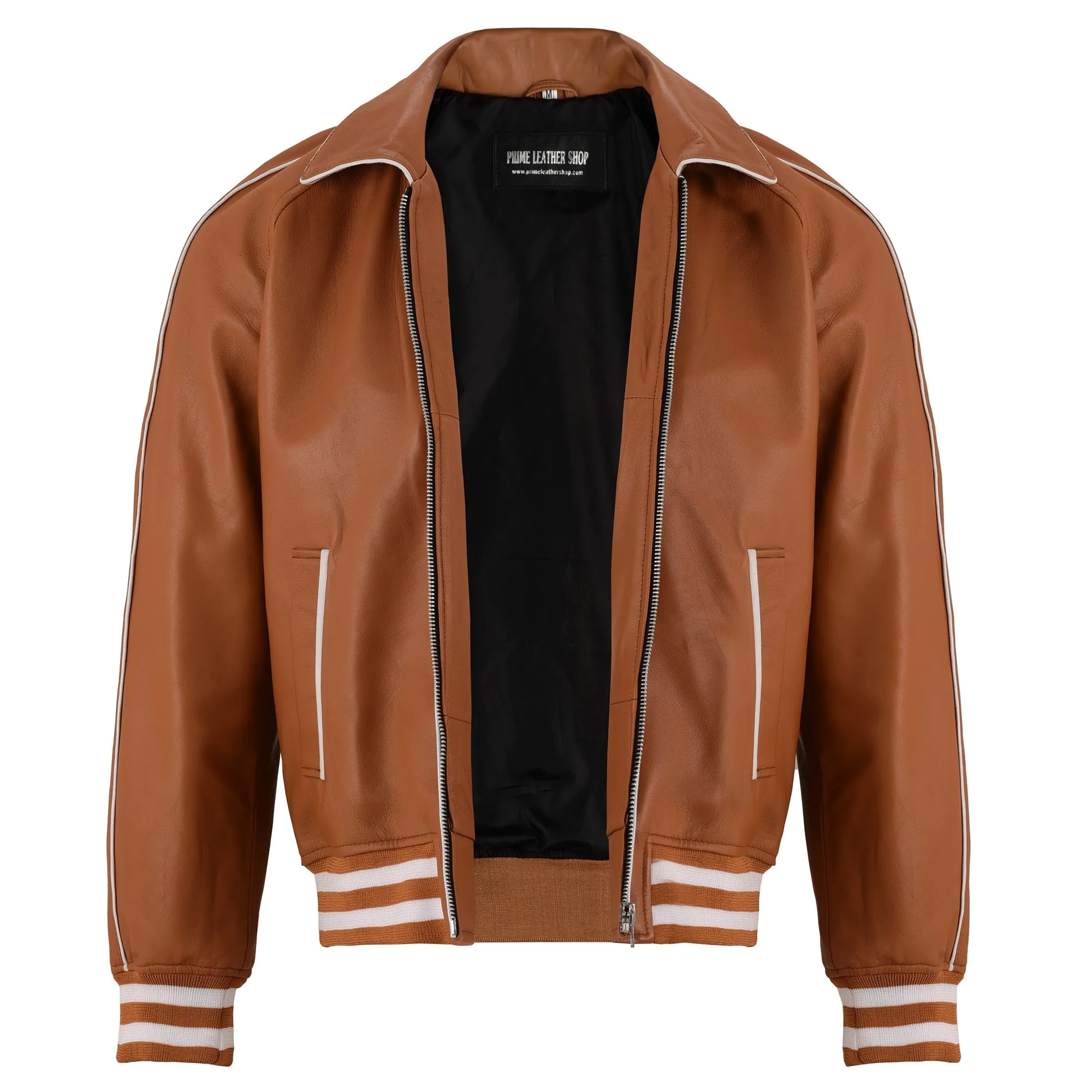 Loyola Varsity Bomber Leather Jacket sold by Prime Leather Shop product image thumbnail 2