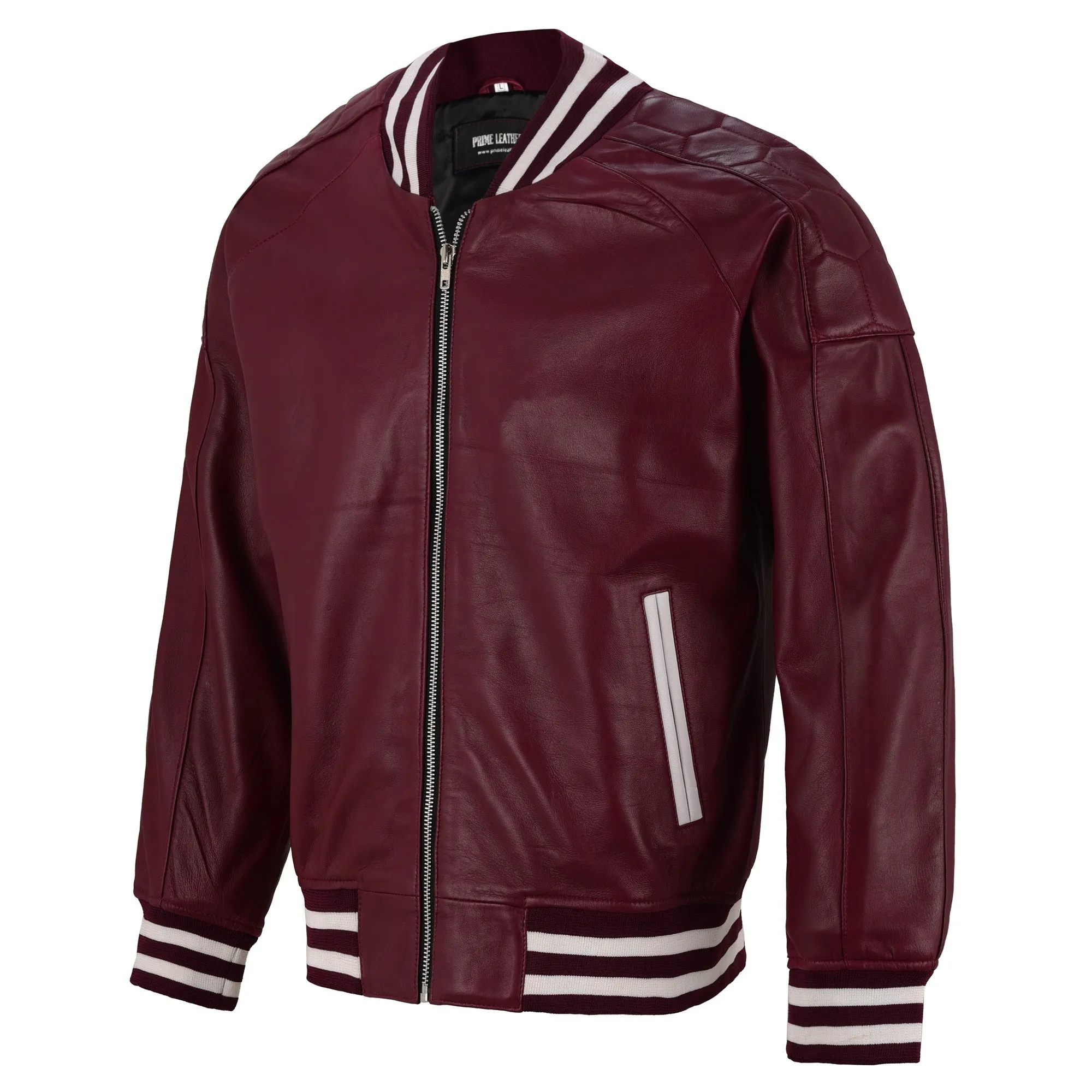 Highlands Cityscape Bomber Leather Jacket sold by Prime Leather Shop product image thumbnail 2