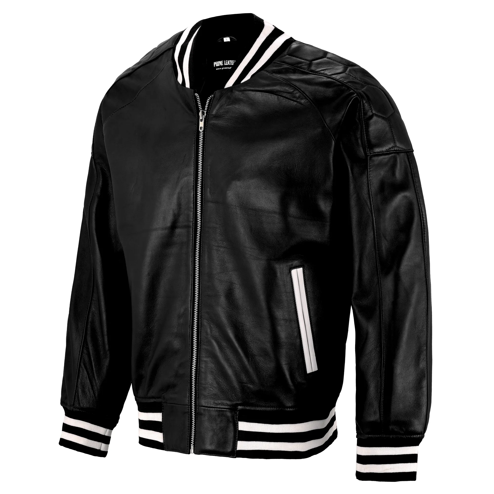 Highlands Cityscape Bomber Leather Jacket sold by Prime Leather Shop