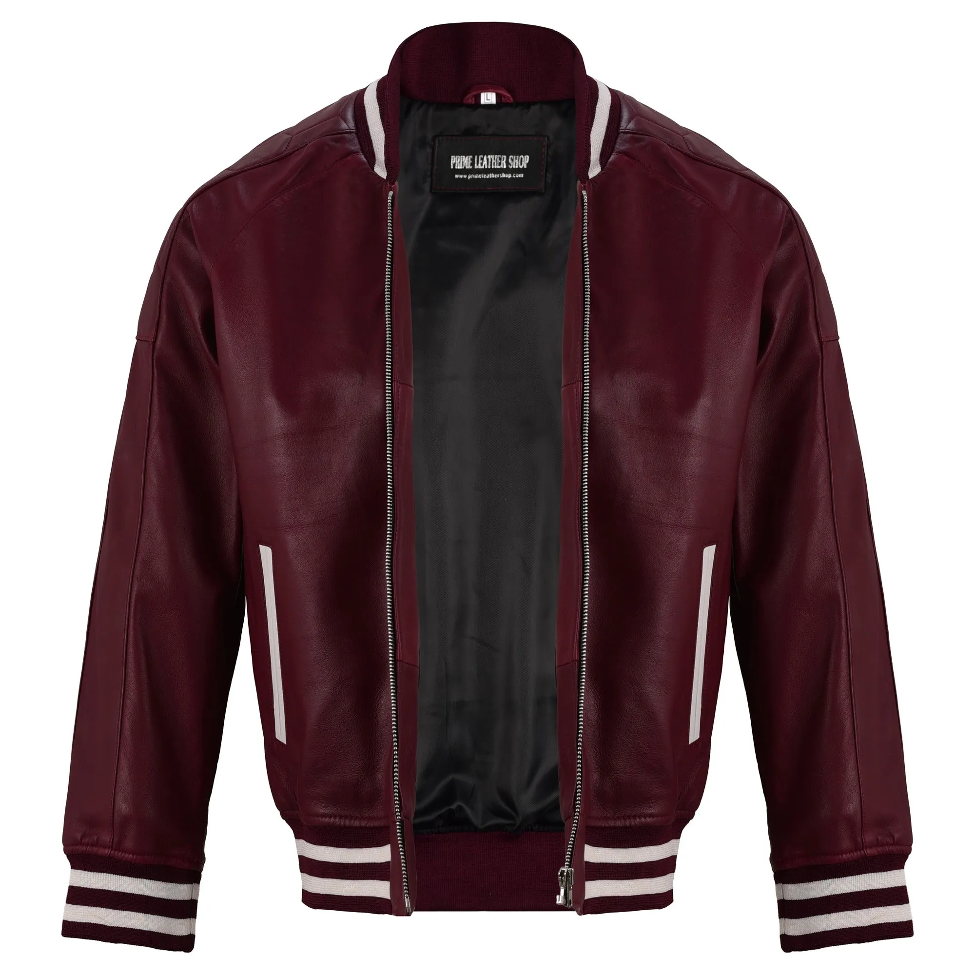 Highlands Cityscape Bomber Leather Jacket sold by Prime Leather Shop product image thumbnail 5