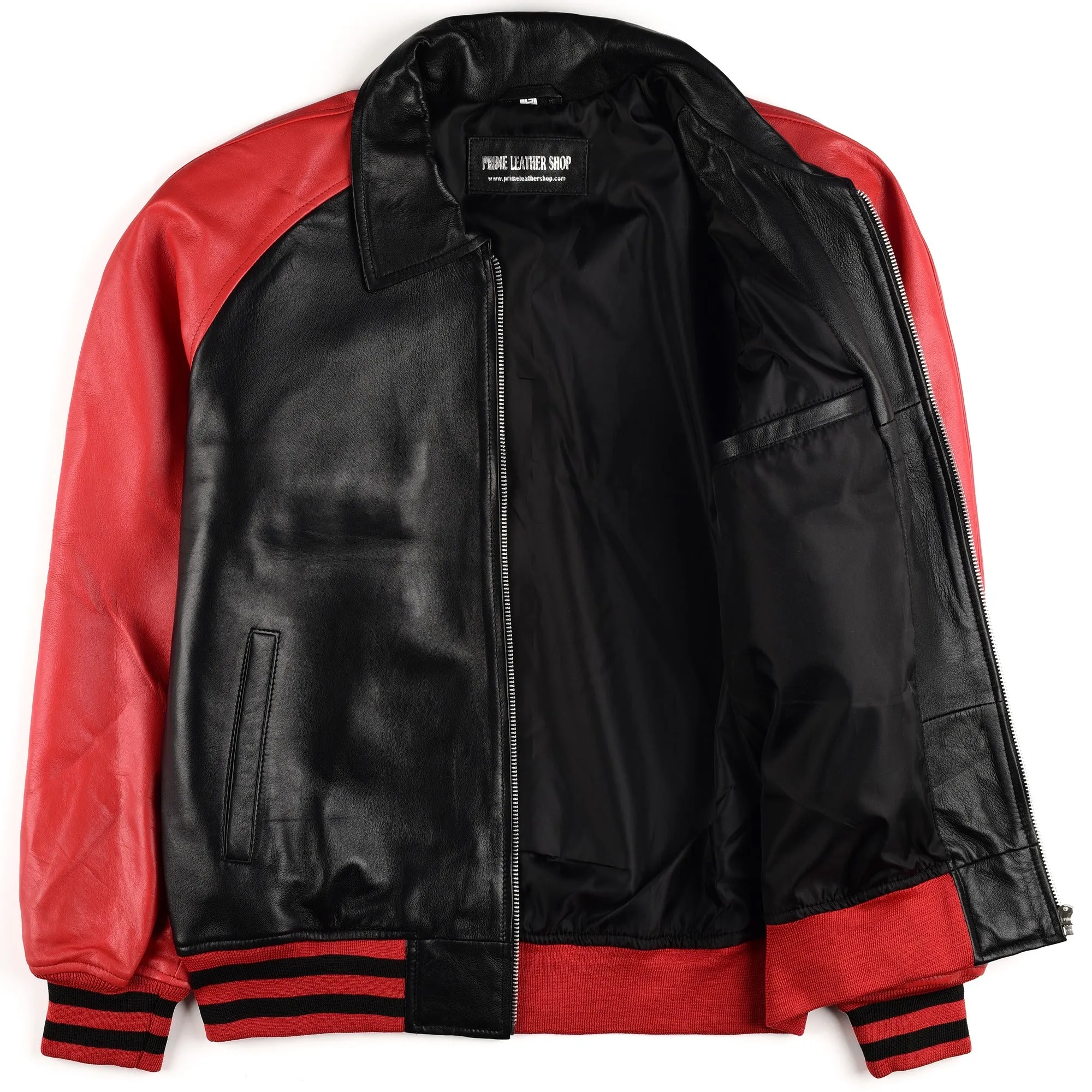 Maverick Leather Bomber Jacket sold by Prime Leather Shop product image thumbnail 3