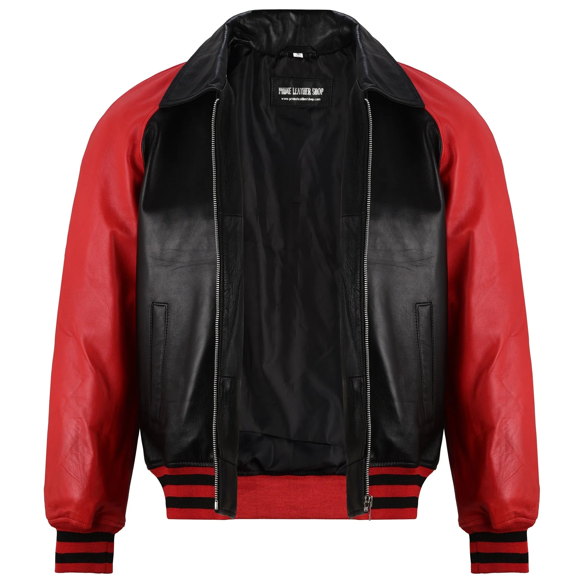 Maverick Leather Bomber Jacket sold by Prime Leather Shop product image thumbnail 2
