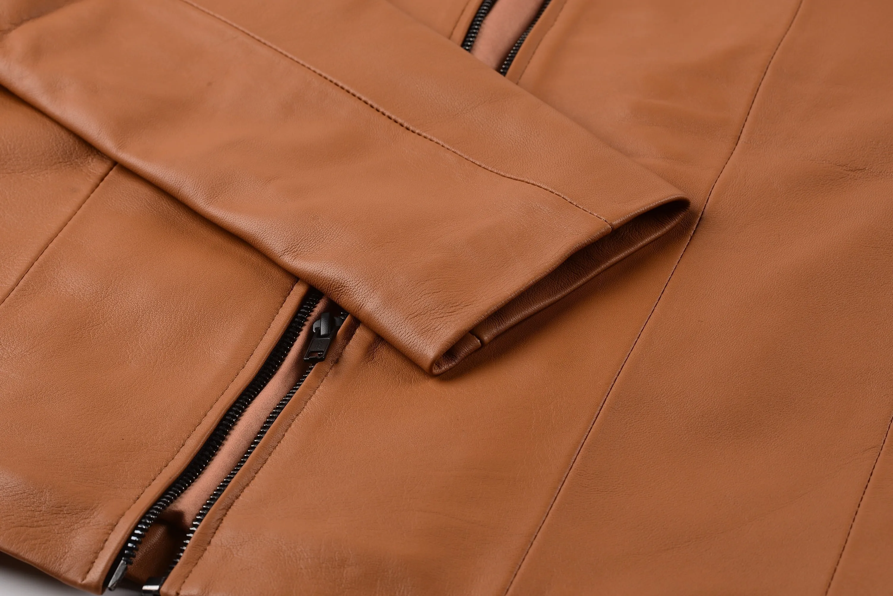 Serena W Classic Leather Jacket sold by Prime Leather Shop product image thumbnail 5