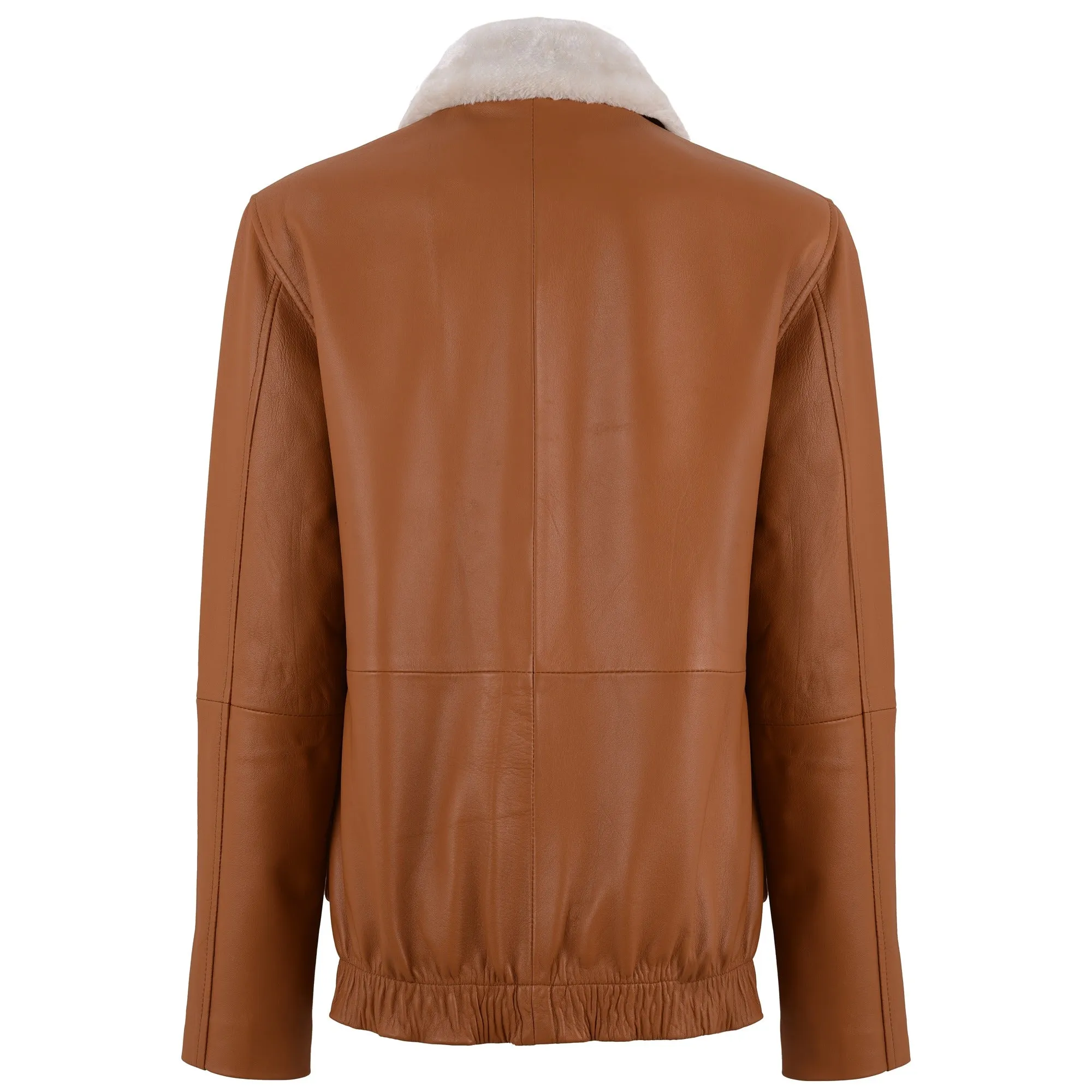 Jennifer L Shearling Leather Jacket sold by Prime Leather Shop product image thumbnail 4