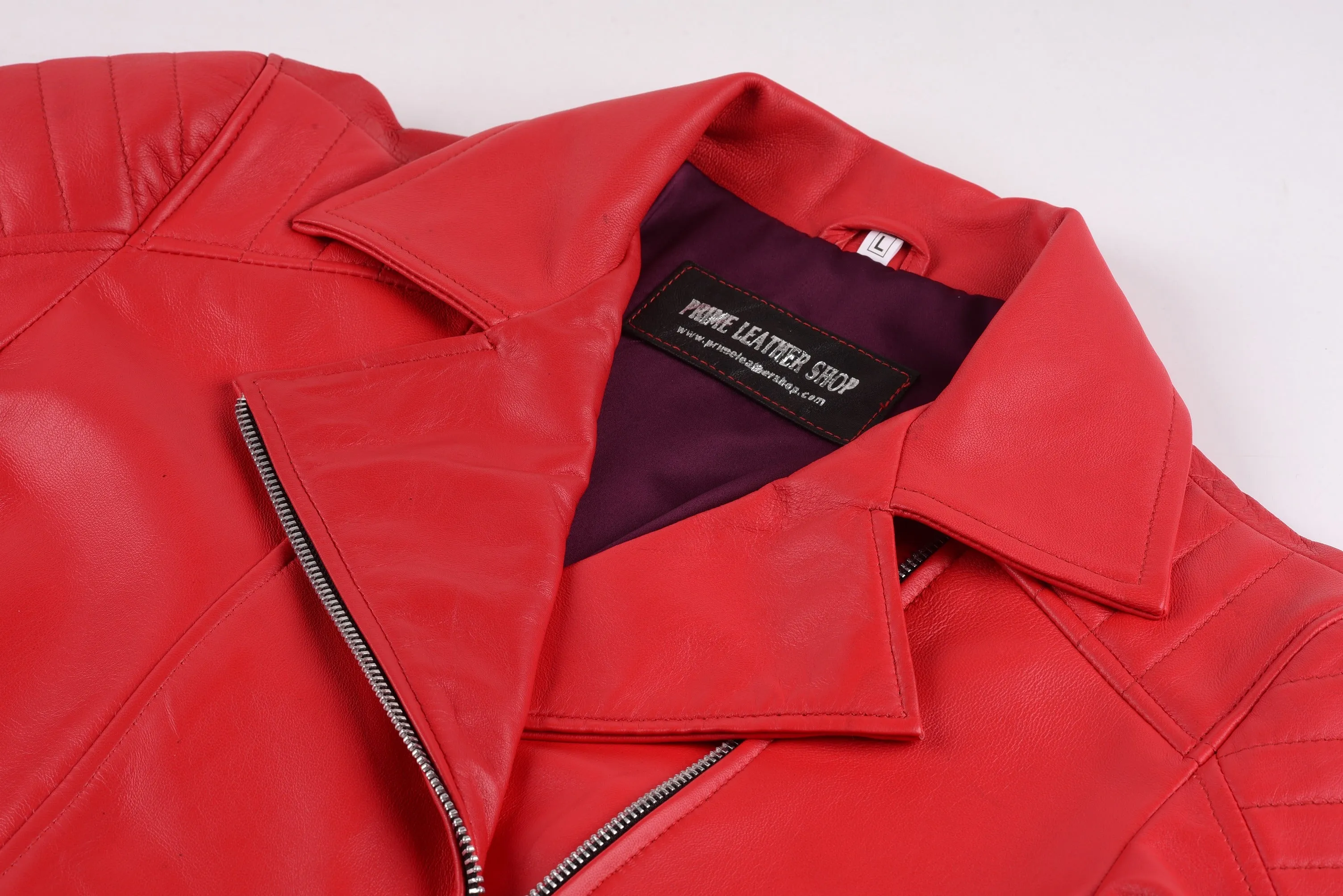 Robyn Rihanna F Biker Leather Jacket sold by Prime Leather Shop product image thumbnail 3