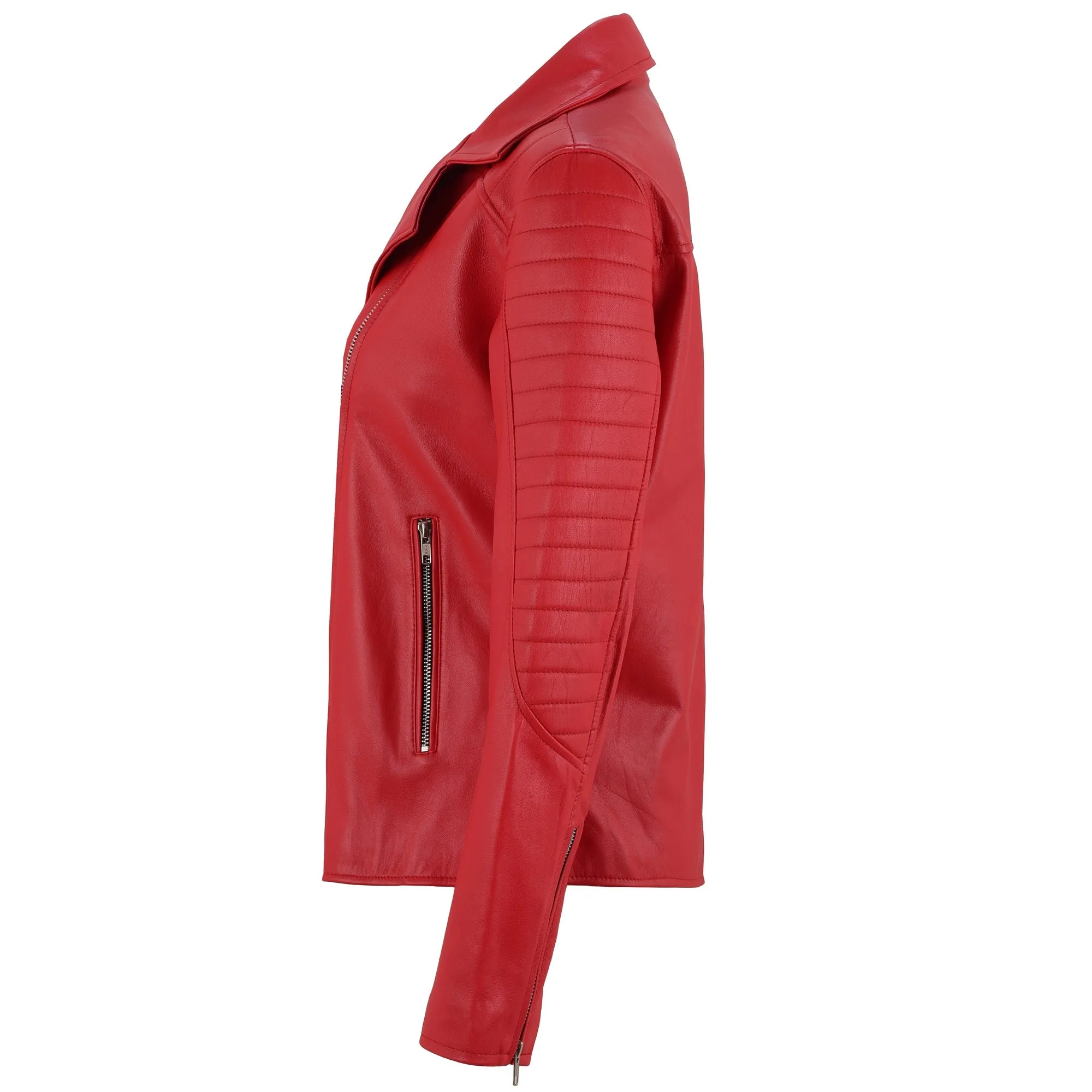 Robyn Rihanna F Biker Leather Jacket sold by Prime Leather Shop product image thumbnail 2