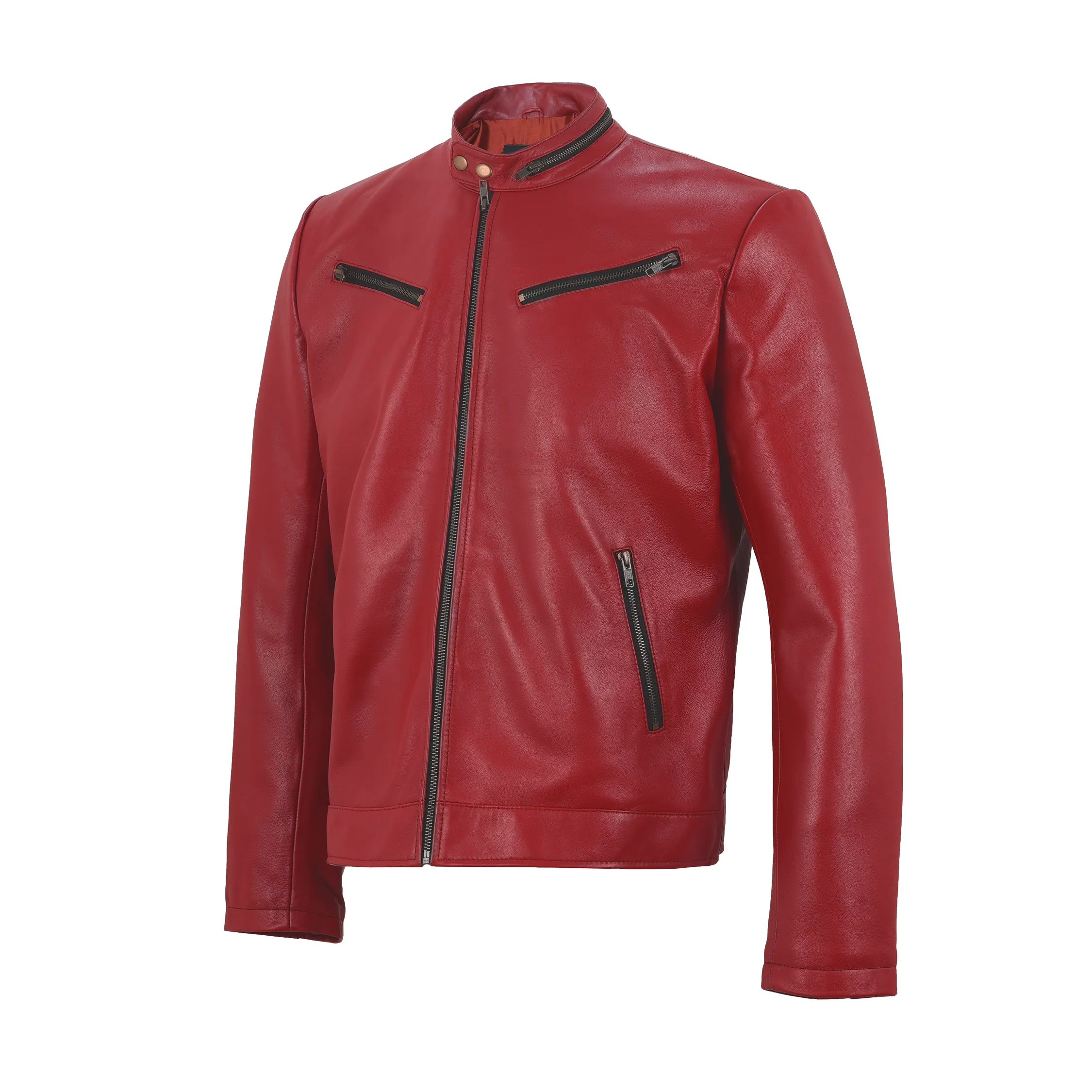 Tom Hanks Brown Leather Jacket Mens sold by Prime Leather Shop product image thumbnail 2