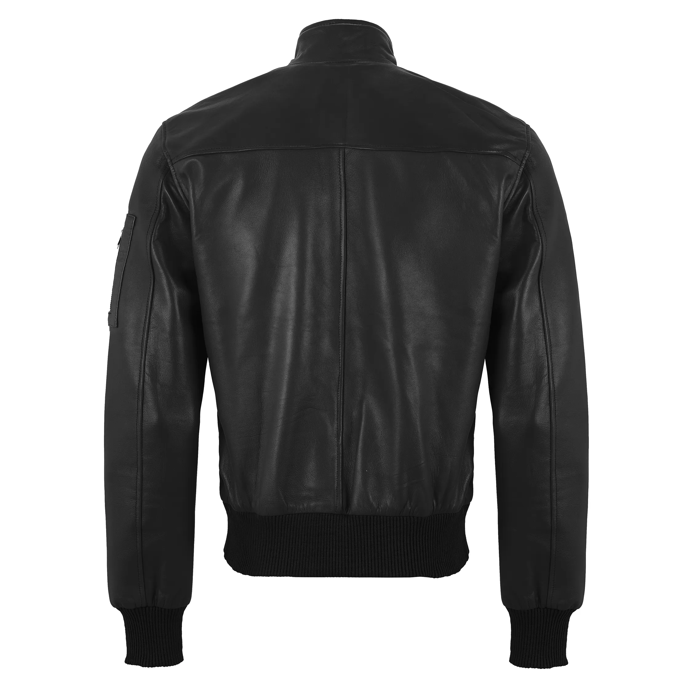 Johnny Depp Brown Men's Leather Bomber Jacket sold by Prime Leather Shop product image thumbnail 3