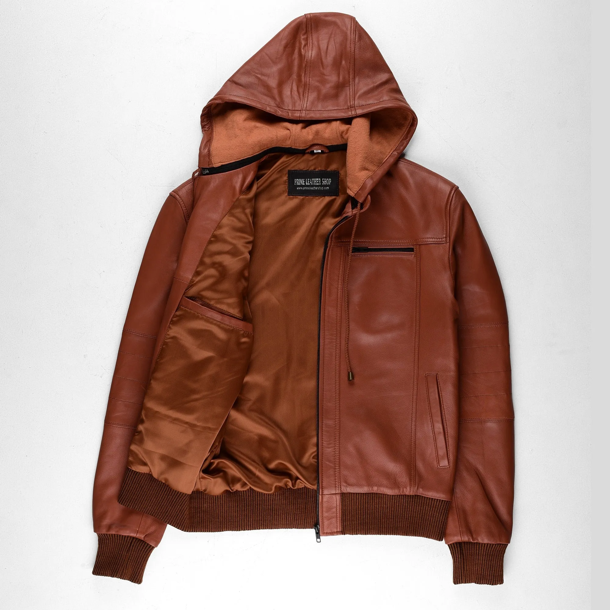 Tiger W Classic Bomber Leather Jacket sold by Prime Leather Shop product image thumbnail 5