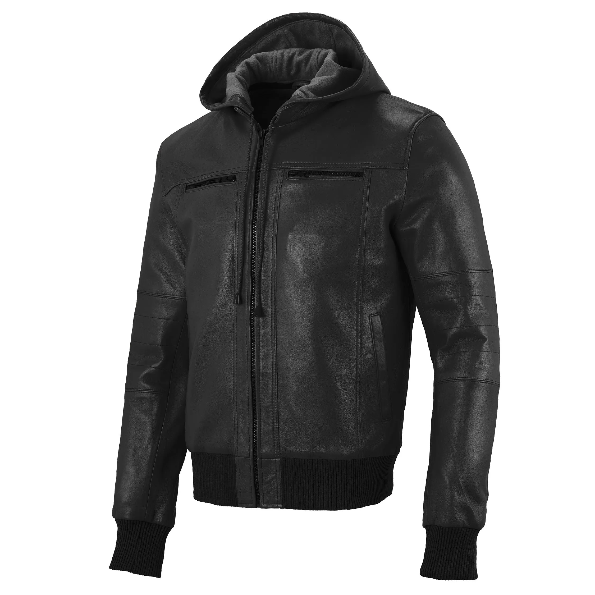 Tiger W Classic Bomber Leather Jacket sold by Prime Leather Shop product image thumbnail 2