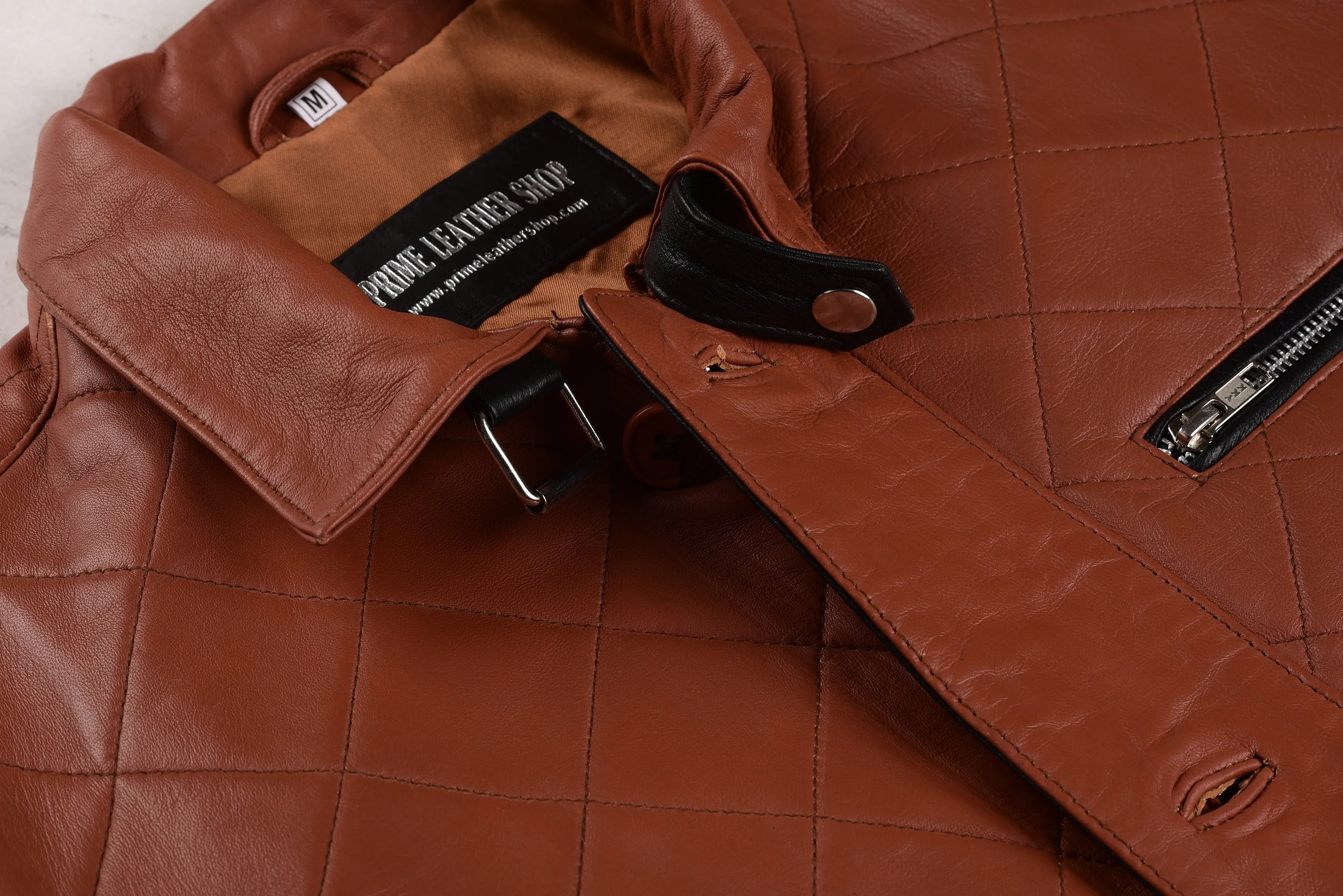 Iggy Pop Classic Bomber Leather Jacket sold by Prime Leather Shop product image thumbnail 3