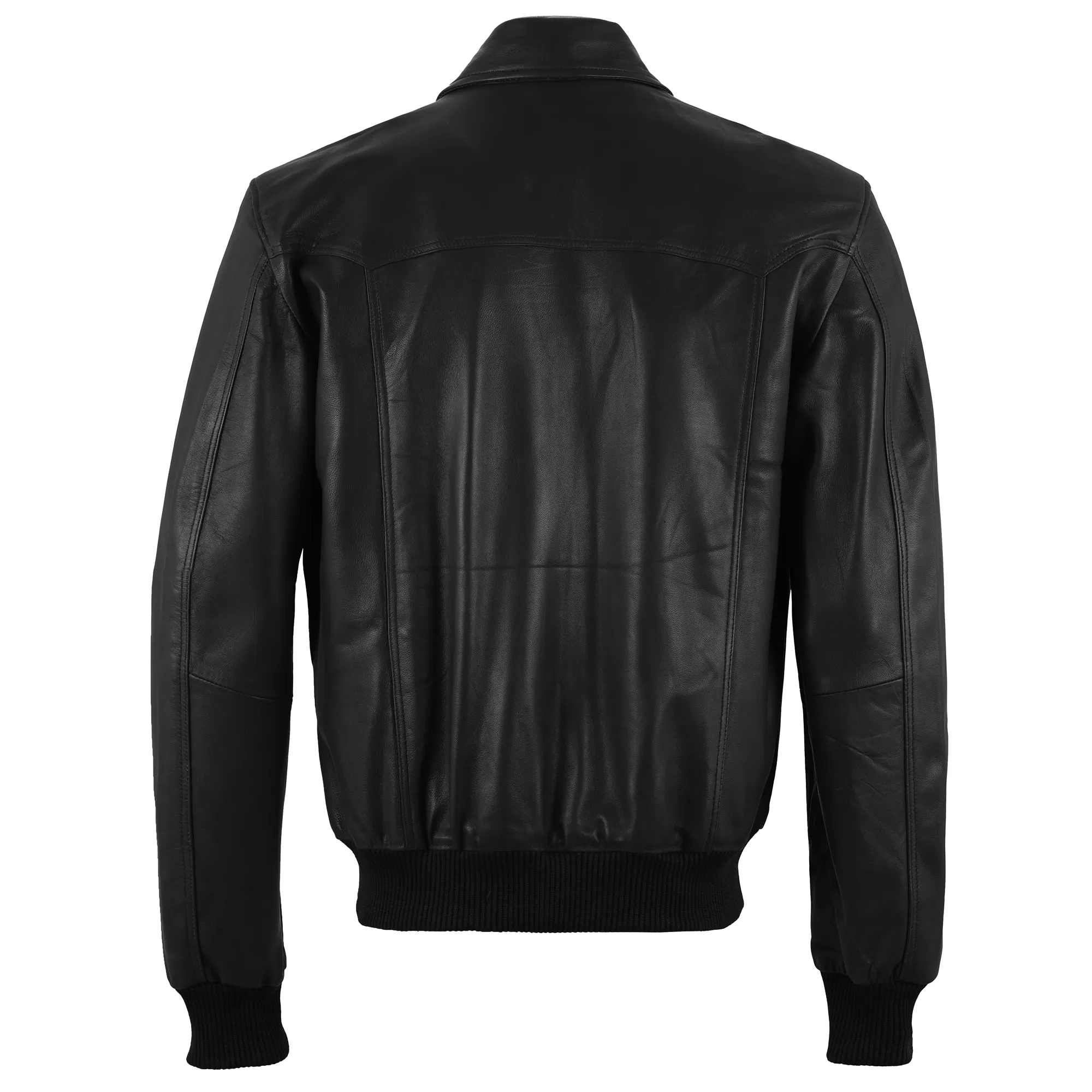 Mick Jagger Classic Maroon Men's Leather Bomber Jacket sold by Prime Leather Shop product image thumbnail 3