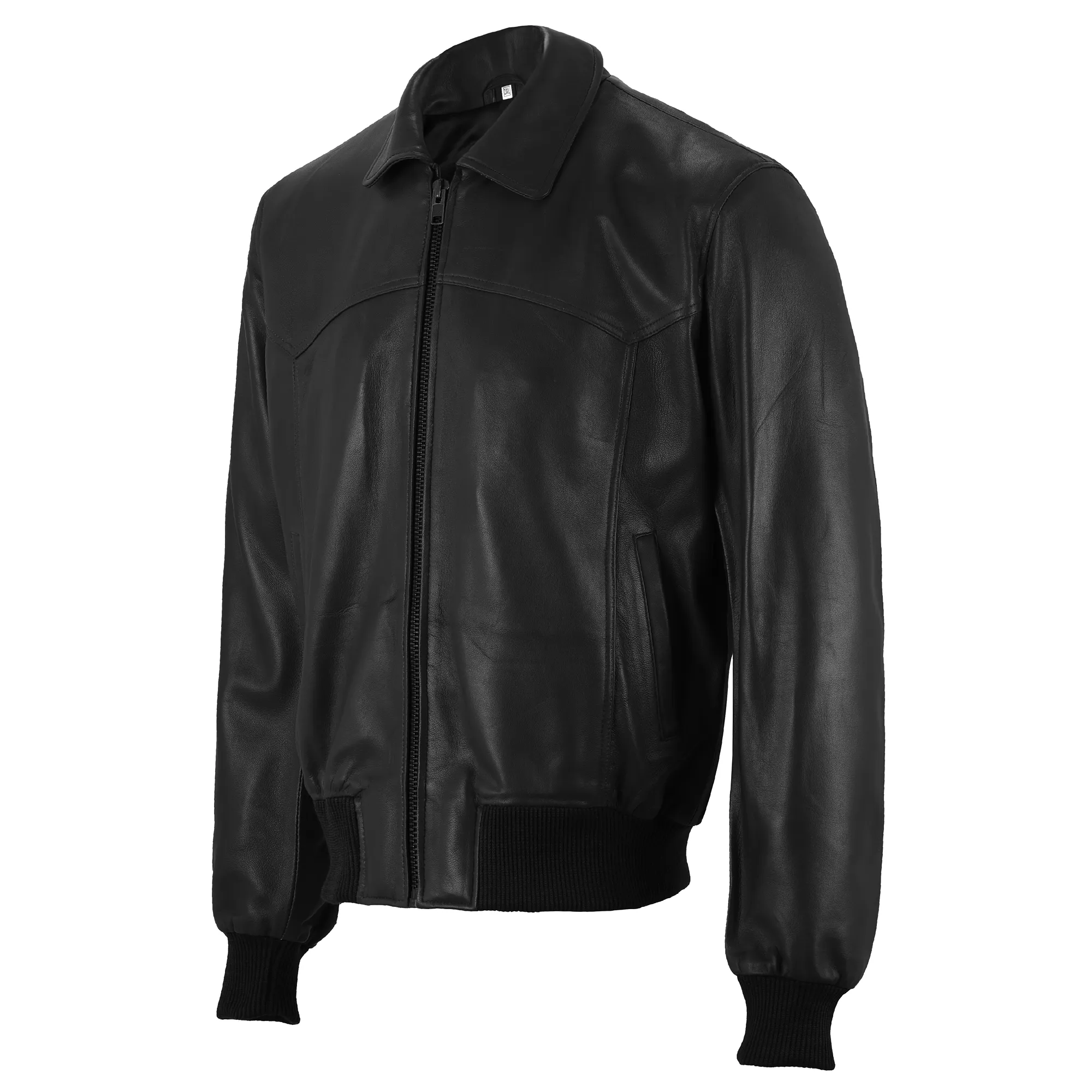 Mick Jagger Classic Maroon Men's Leather Bomber Jacket sold by Prime Leather Shop product image thumbnail 2