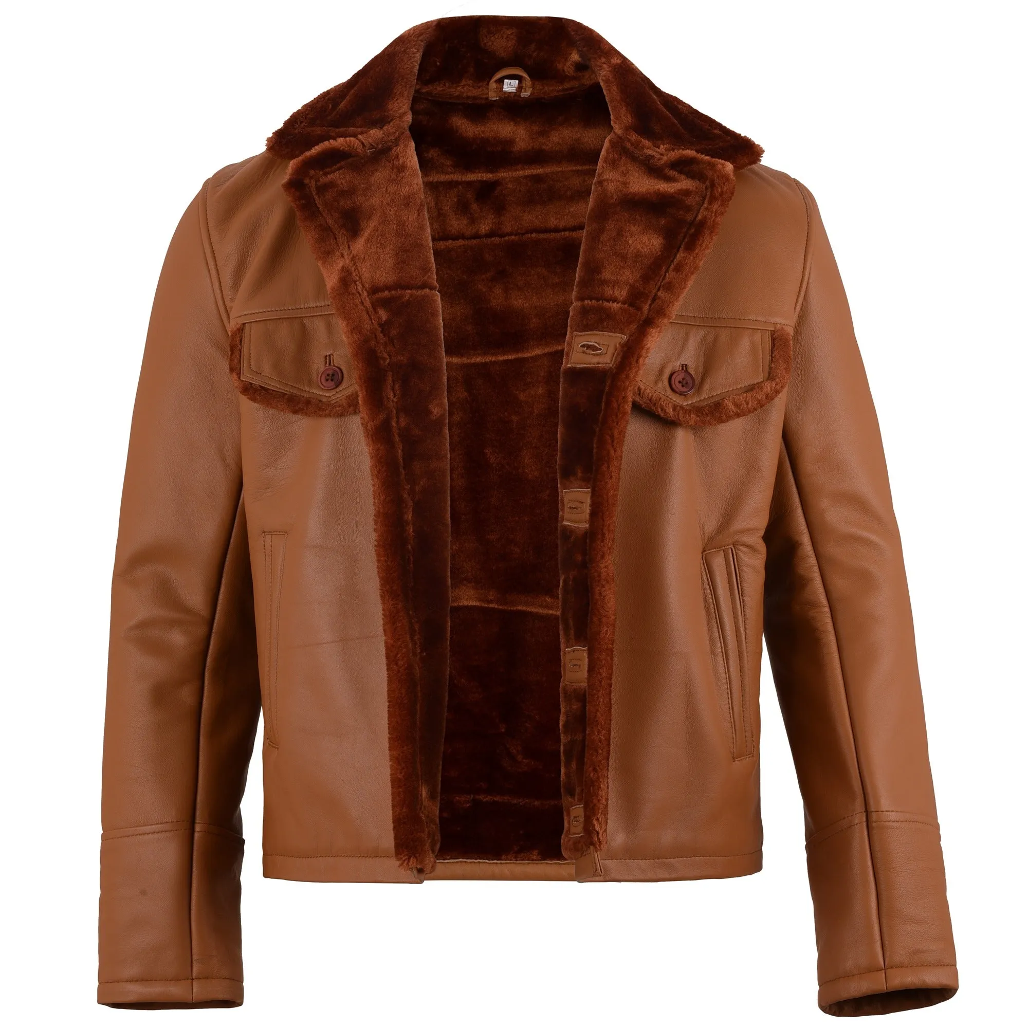 Elvis Presley Shearling Leather Jacket sold by Prime Leather Shop product image thumbnail 3