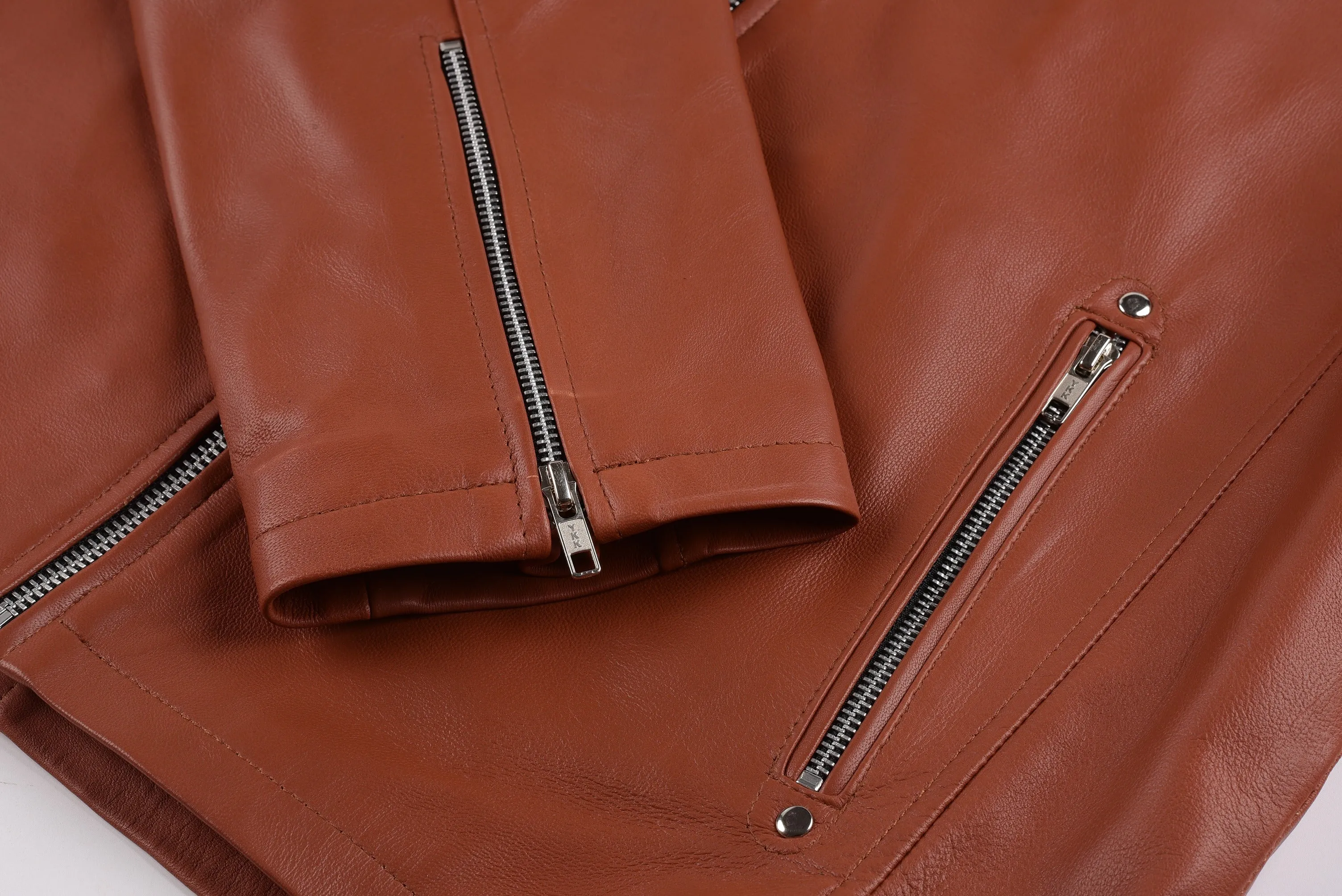Bruno M Classic Brown Leather Jacket sold by Prime Leather Shop product image thumbnail 4