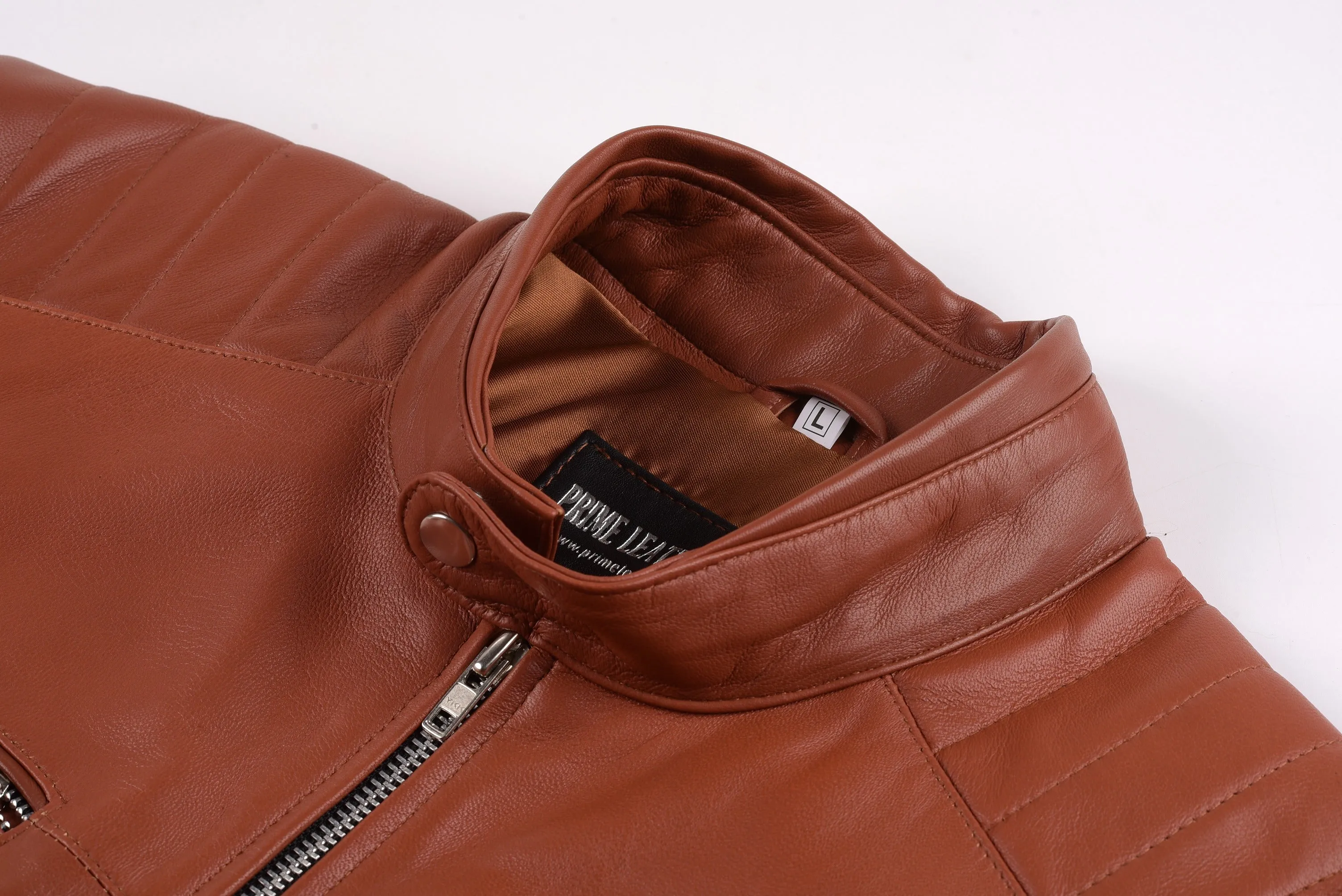 Bruno M Classic Brown Leather Jacket sold by Prime Leather Shop product image thumbnail 3