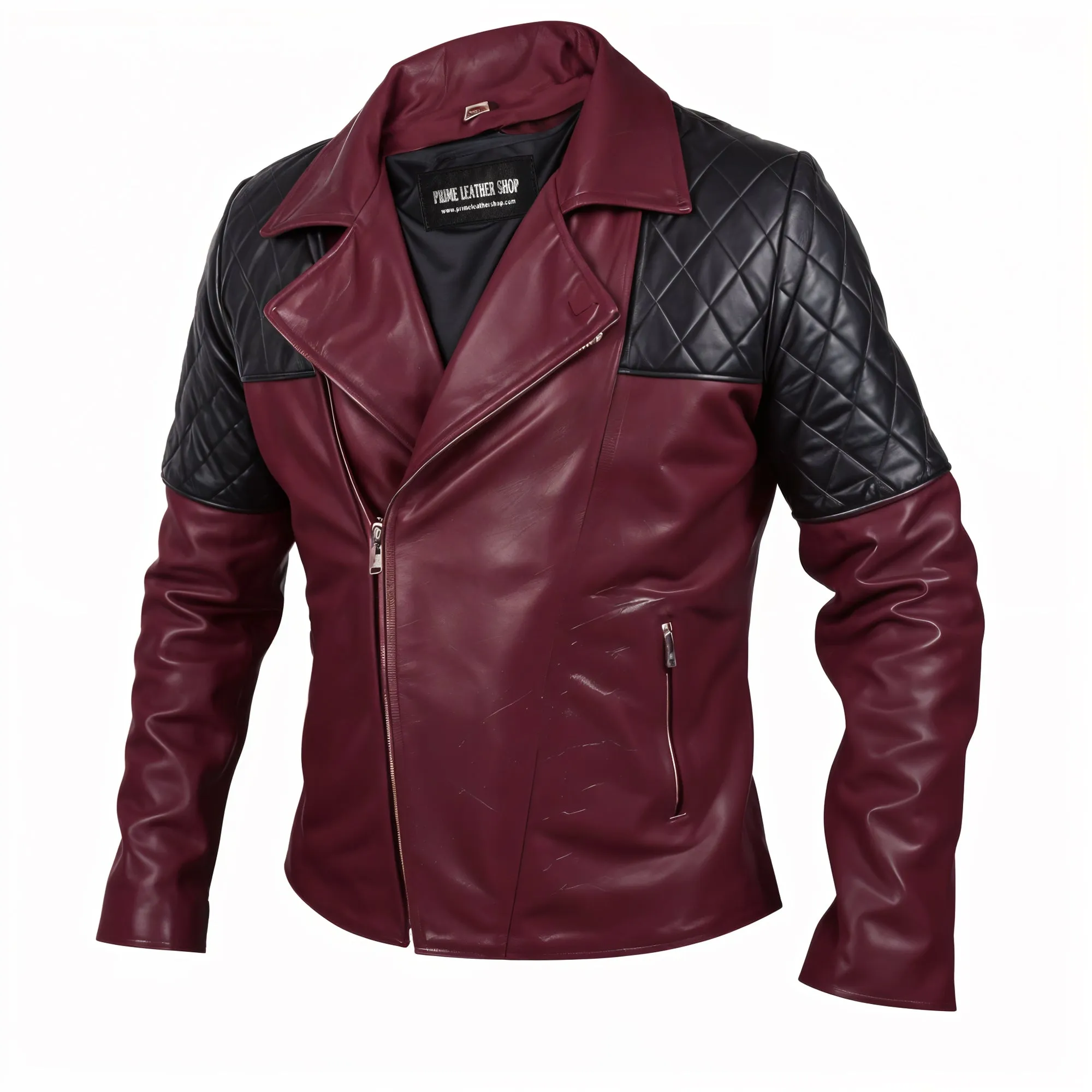 Hogan Biker Leather Jacket sold by Prime Leather Shop product image thumbnail 3