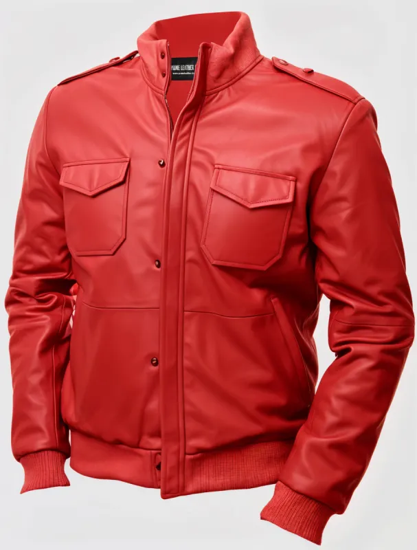 WWII Bomber Leather Jacket sold by Prime Leather Shop