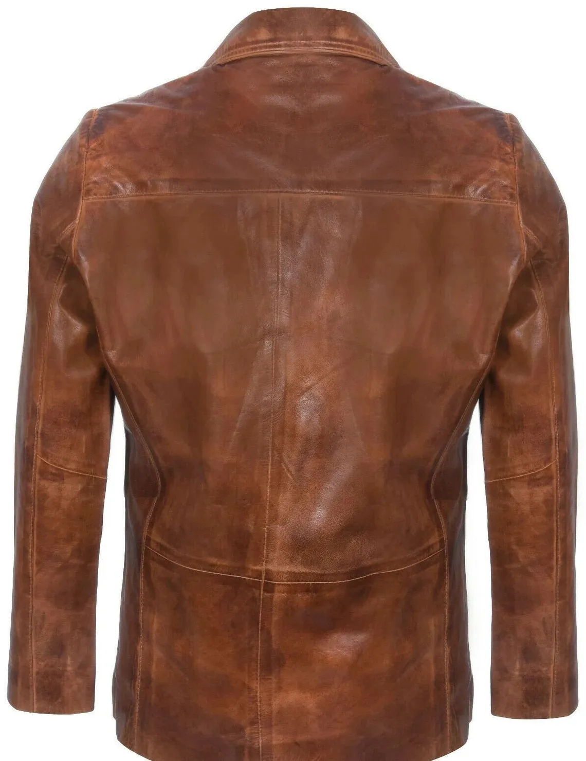 John Kennedy Brown Leather Long Coat sold by Prime Leather Shop product image thumbnail 2
