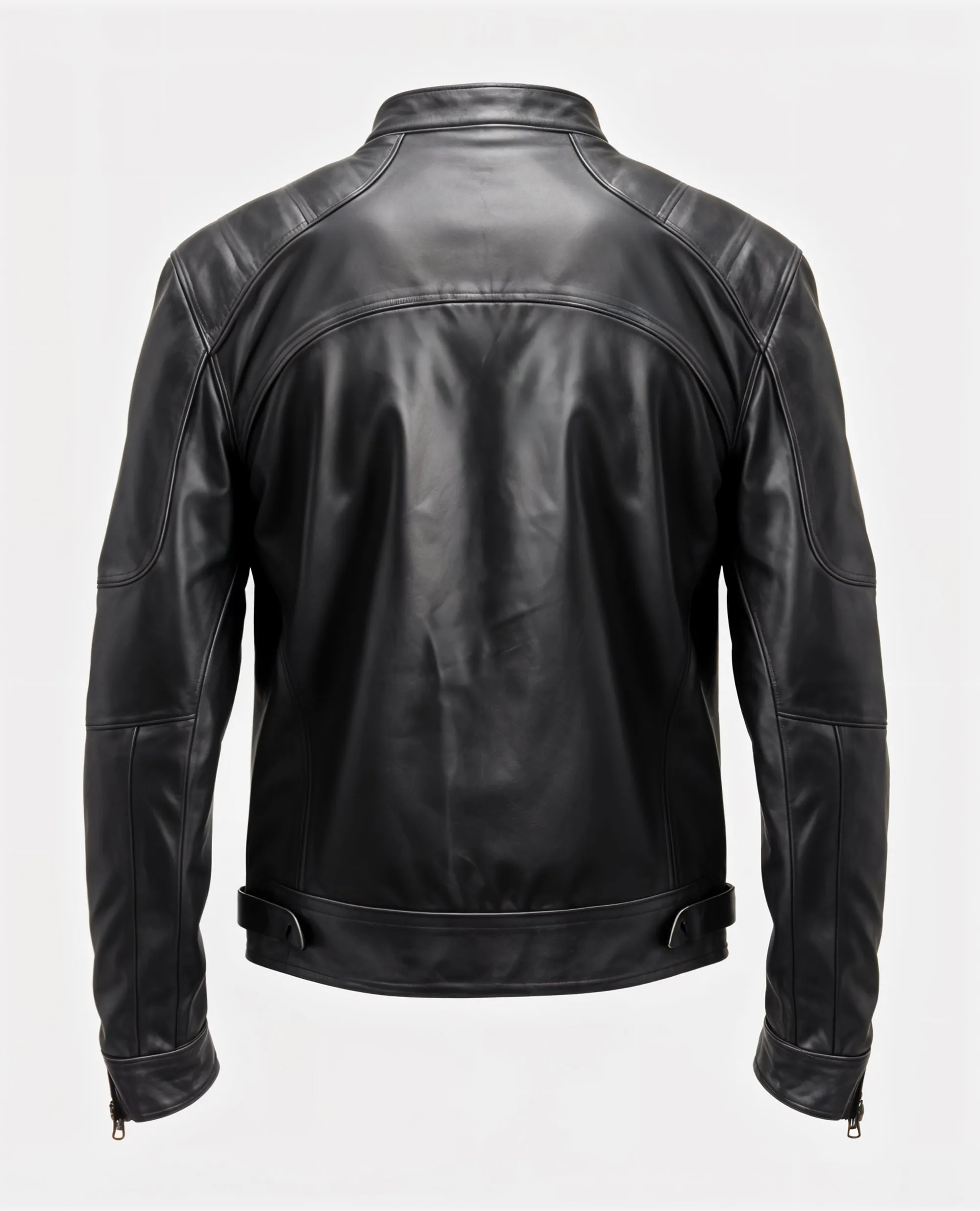 Louise Black Leather Jacket Mens sold by Prime Leather Shop product image thumbnail 2