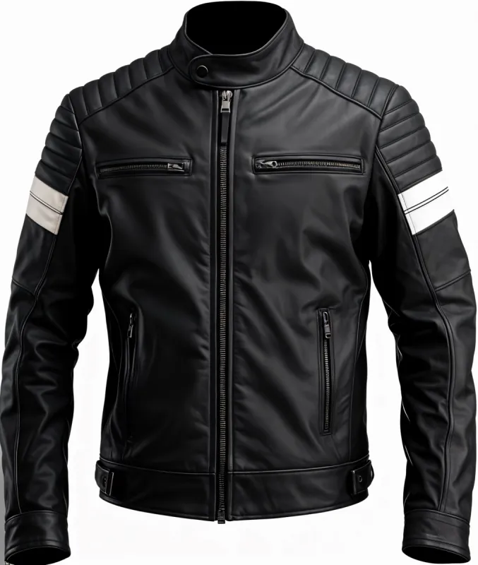 Vuitton Classic Biker Leather Jacket sold by Prime Leather Shop
