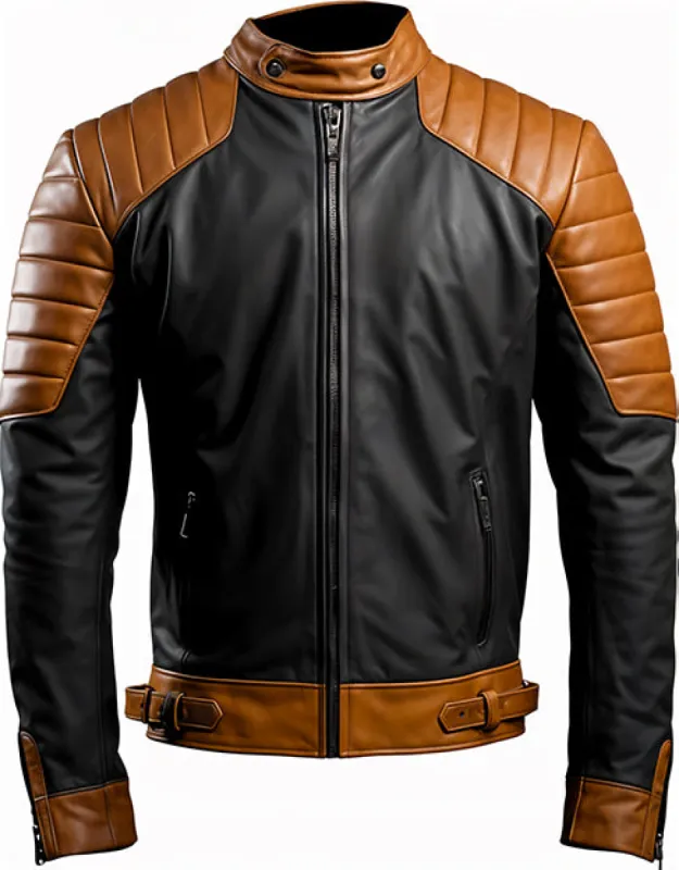 Donald Classic Biker Leather Jacket sold by Prime Leather Shop