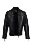 Eddy Black Bomber Leather Jacket sold by Prime Leather Shop