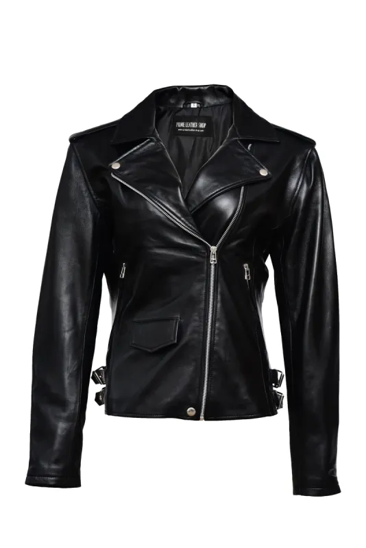 Kim Classic Biker Leather Jacket sold by Prime Leather Shop