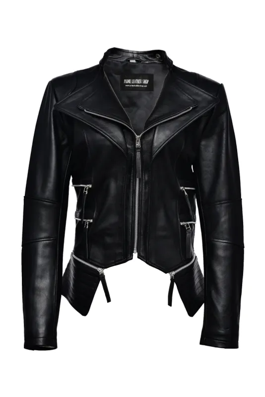 Binaca Biker Leather Jacket sold by Prime Leather Shop
