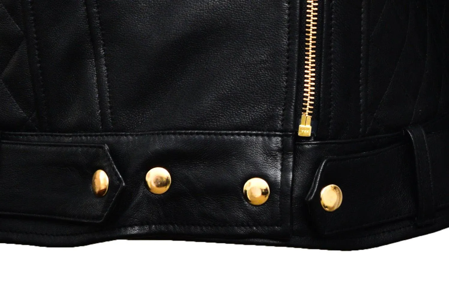 NightRider Black Leather Biker Jacket sold by Prime Leather Shop product image thumbnail 5