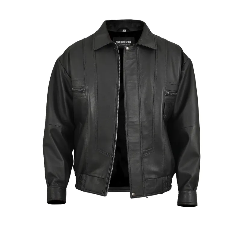 Hutchence Hero Leather Motorcycle Jacket sold by Prime Leather Shop