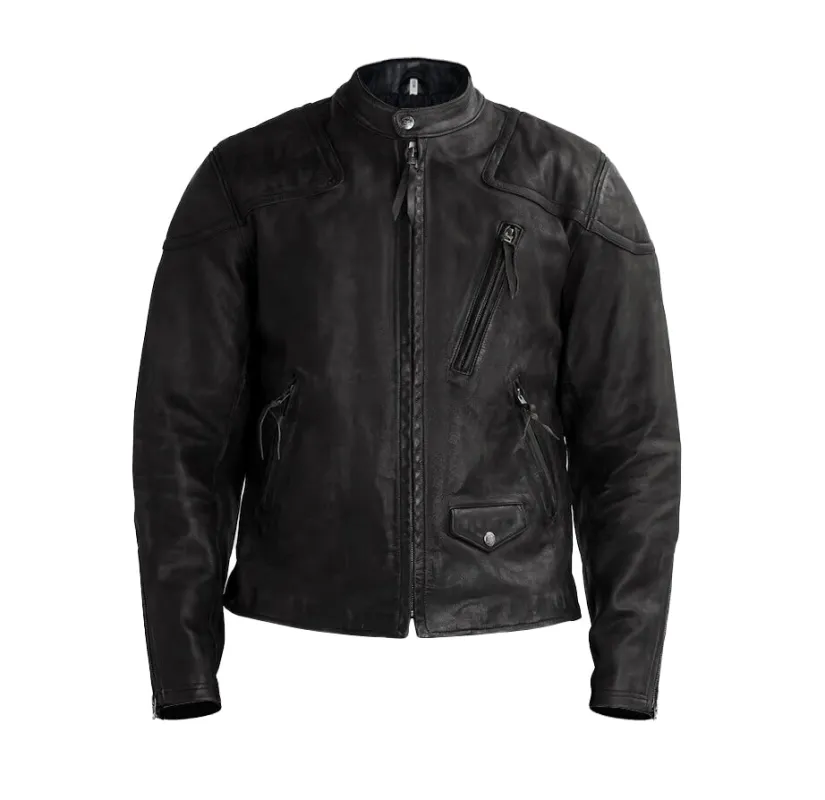Baker Boulevard Black Leather Jacket sold by Prime Leather Shop
