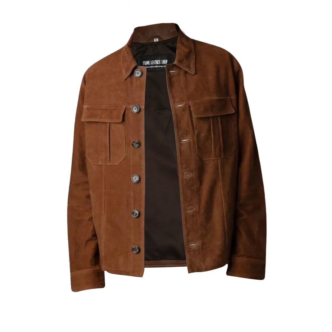 Vintage Casual Brown Suede Jacket sold by Prime Leather Shop