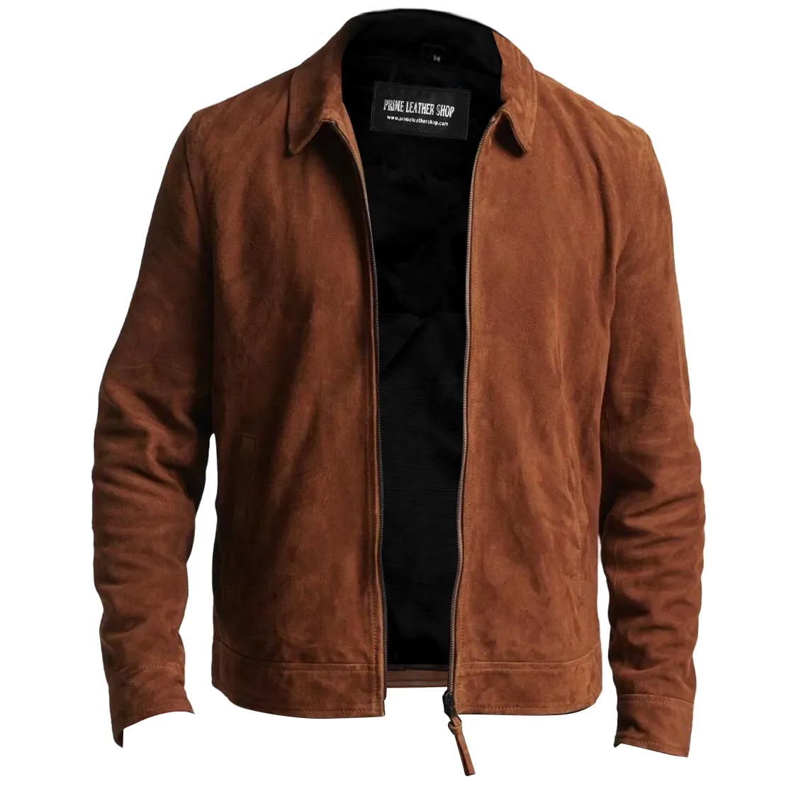 Crowe Coastal Brown Suede Jacket sold by Prime Leather Shop