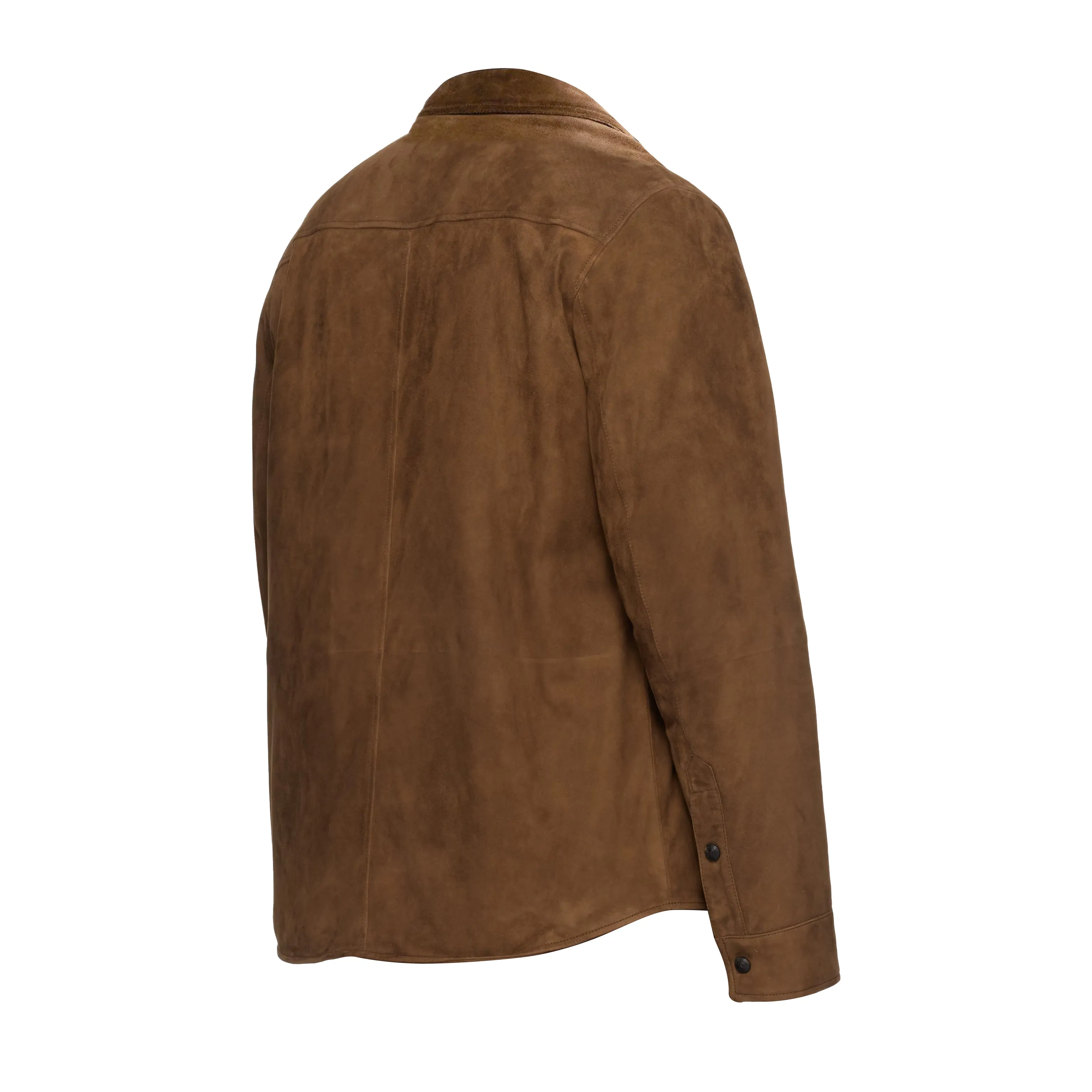 Brown Suede Utility Biker Jacket sold by Prime Leather Shop product image thumbnail 2