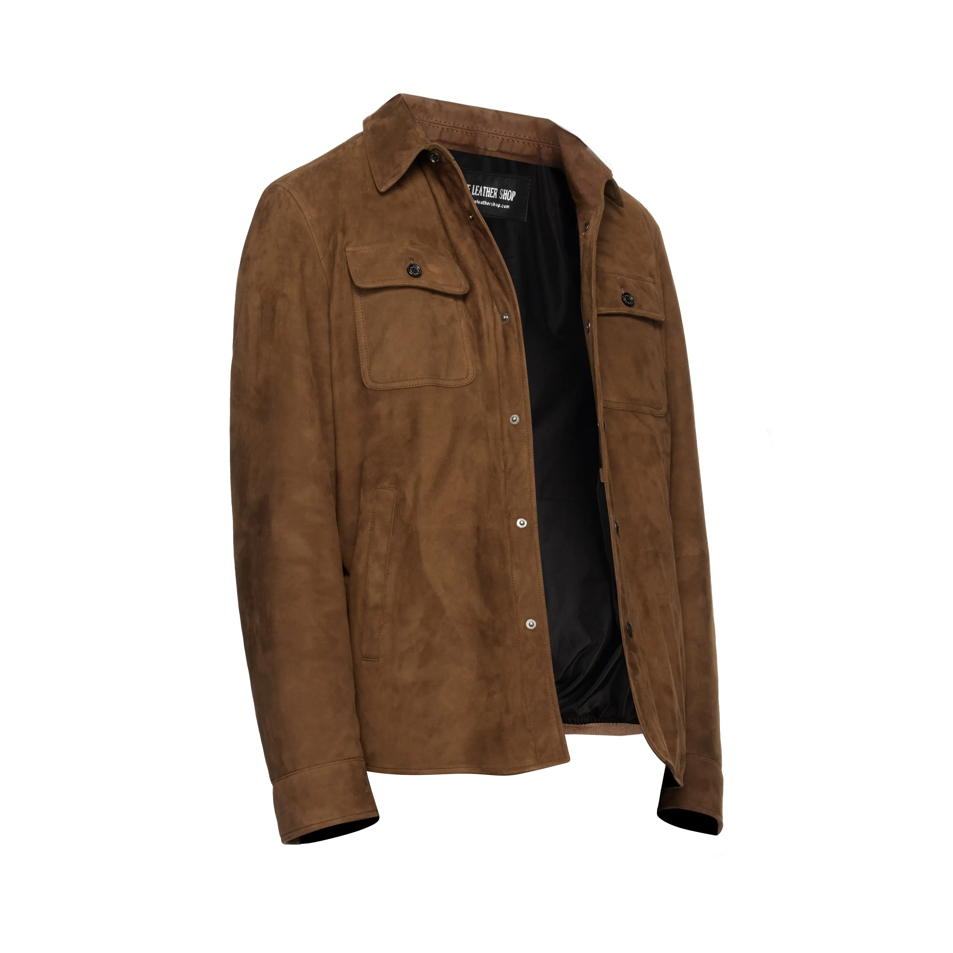 Brown Suede Utility Biker Jacket sold by Prime Leather Shop