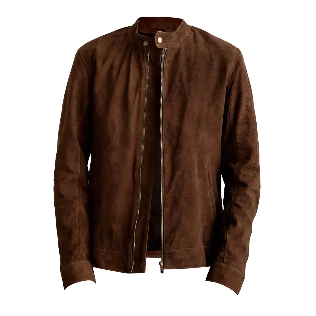 Trucker Brown Suede Jacket For Men sold by Prime Leather Shop