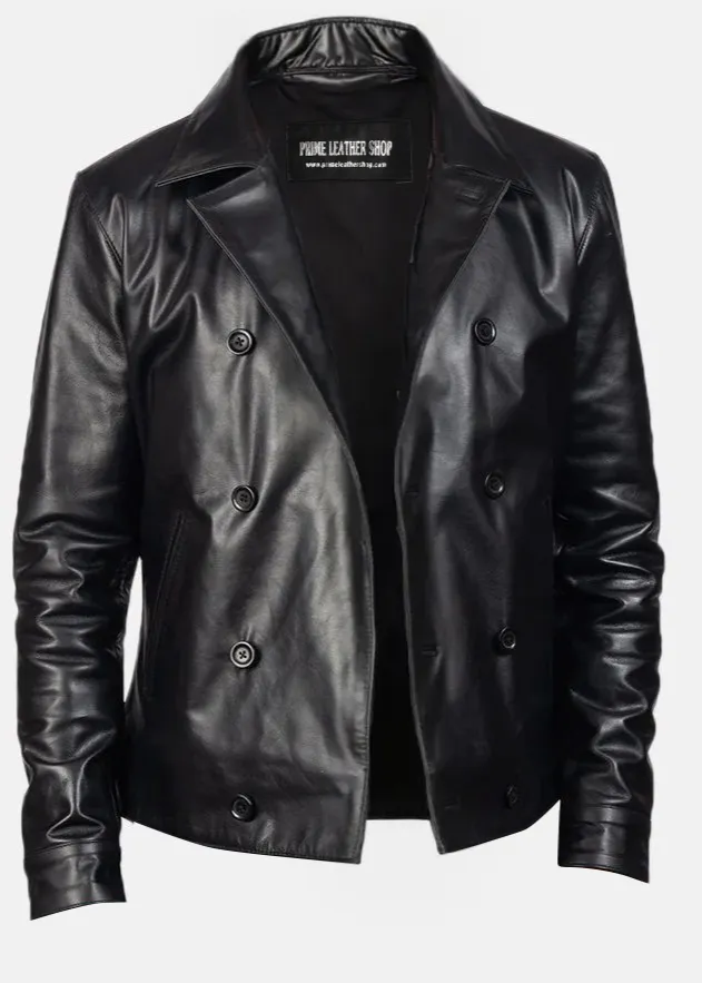 Mens Metal Hardware Biker Leather Jacket sold by Prime Leather Shop