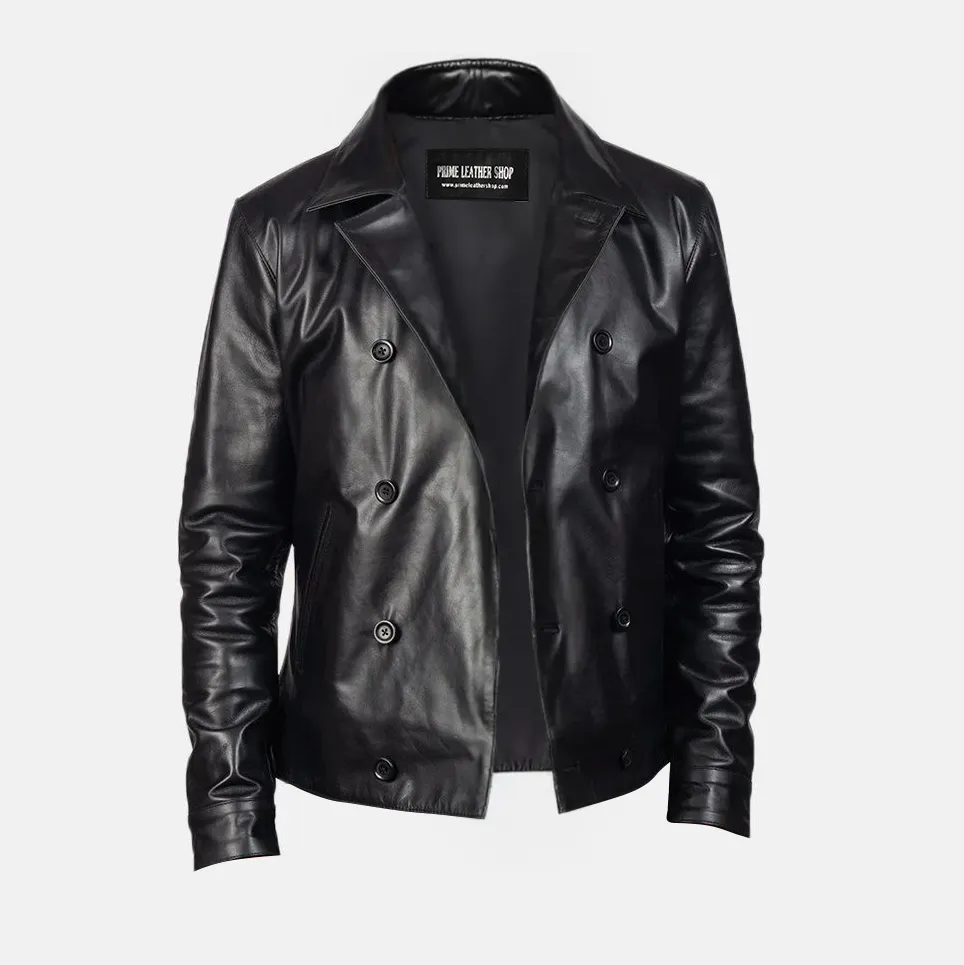 Mens Metal Hardware Biker Leather Jacket sold by Prime Leather Shop product image thumbnail 4