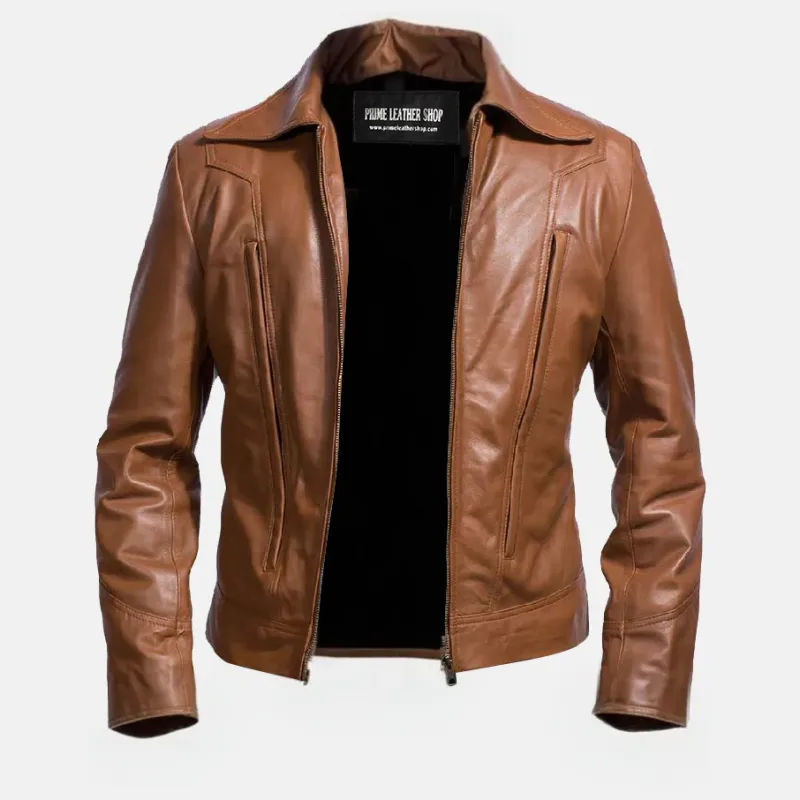 Mens Fringe Western Leather Jacket - Outback sold by Prime Leather Shop