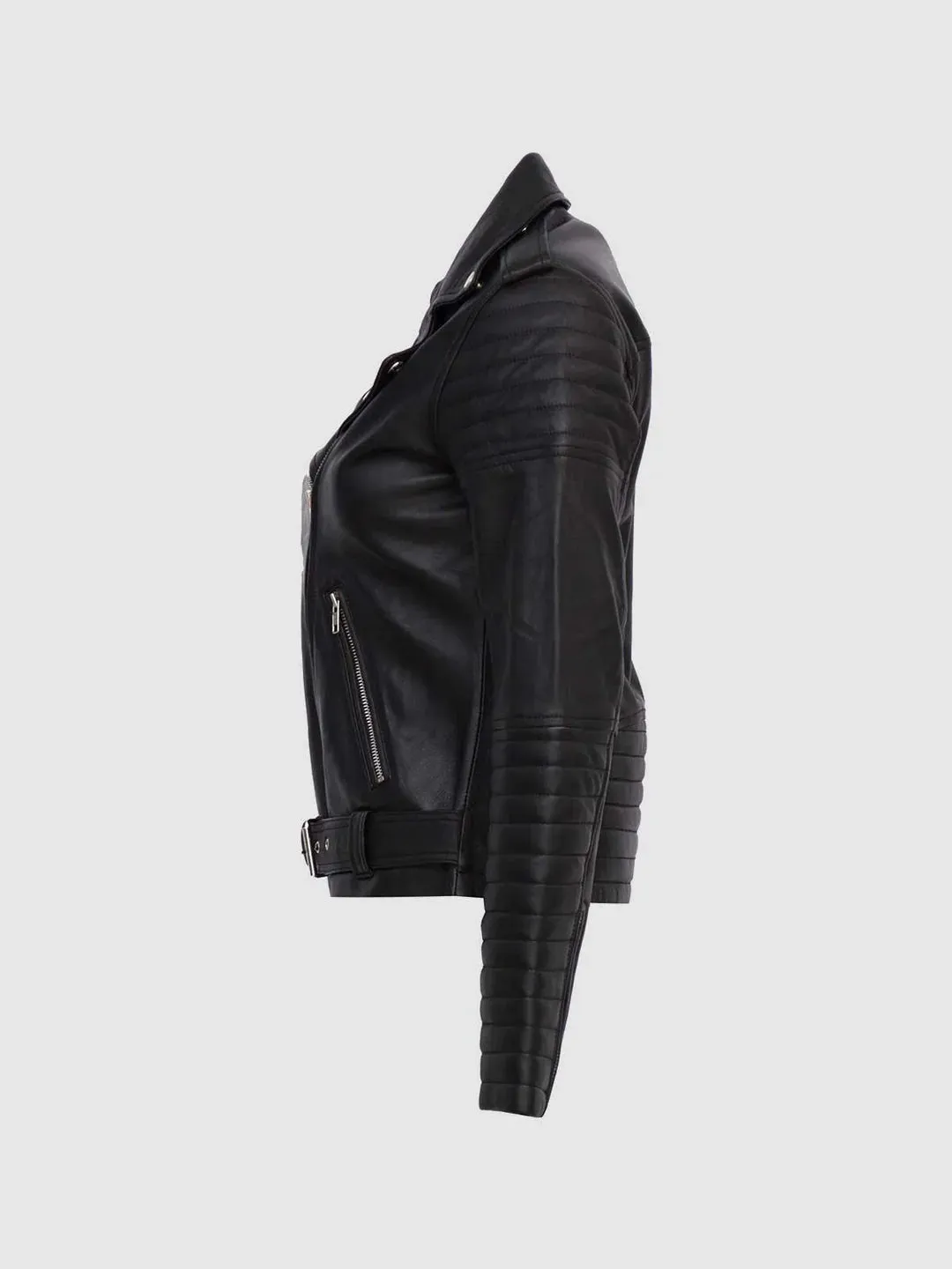 1920 Biker Leather Jacket Women sold by Prime Leather Shop product image thumbnail 3